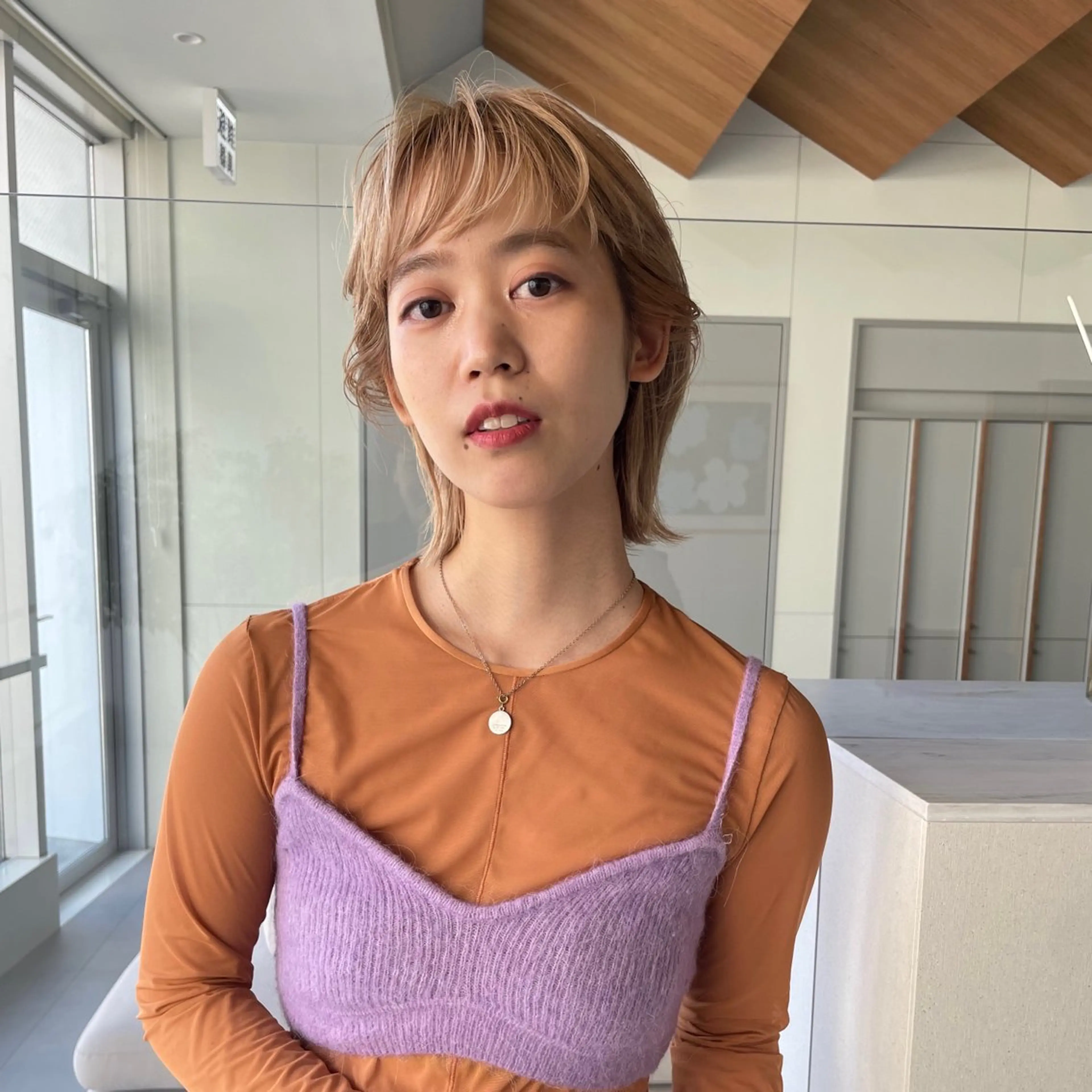 ミディアム ヘアカラー トリートメント 髪質改善カラー/ボブ 🌻Mutsumiのヘアスタイル