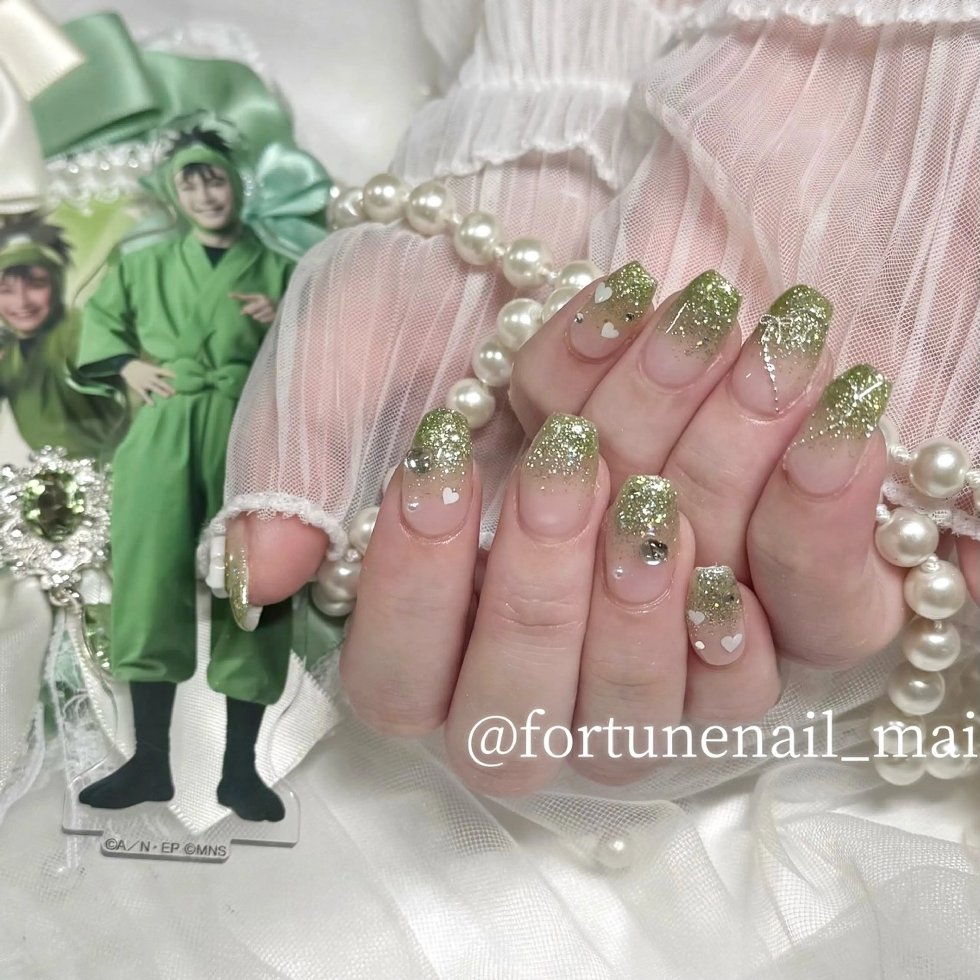 ネイル ラメ(グリッター) ラメグラデーション ハンドネイル 🎀Mai 🎀✩.*のネイルデザイン