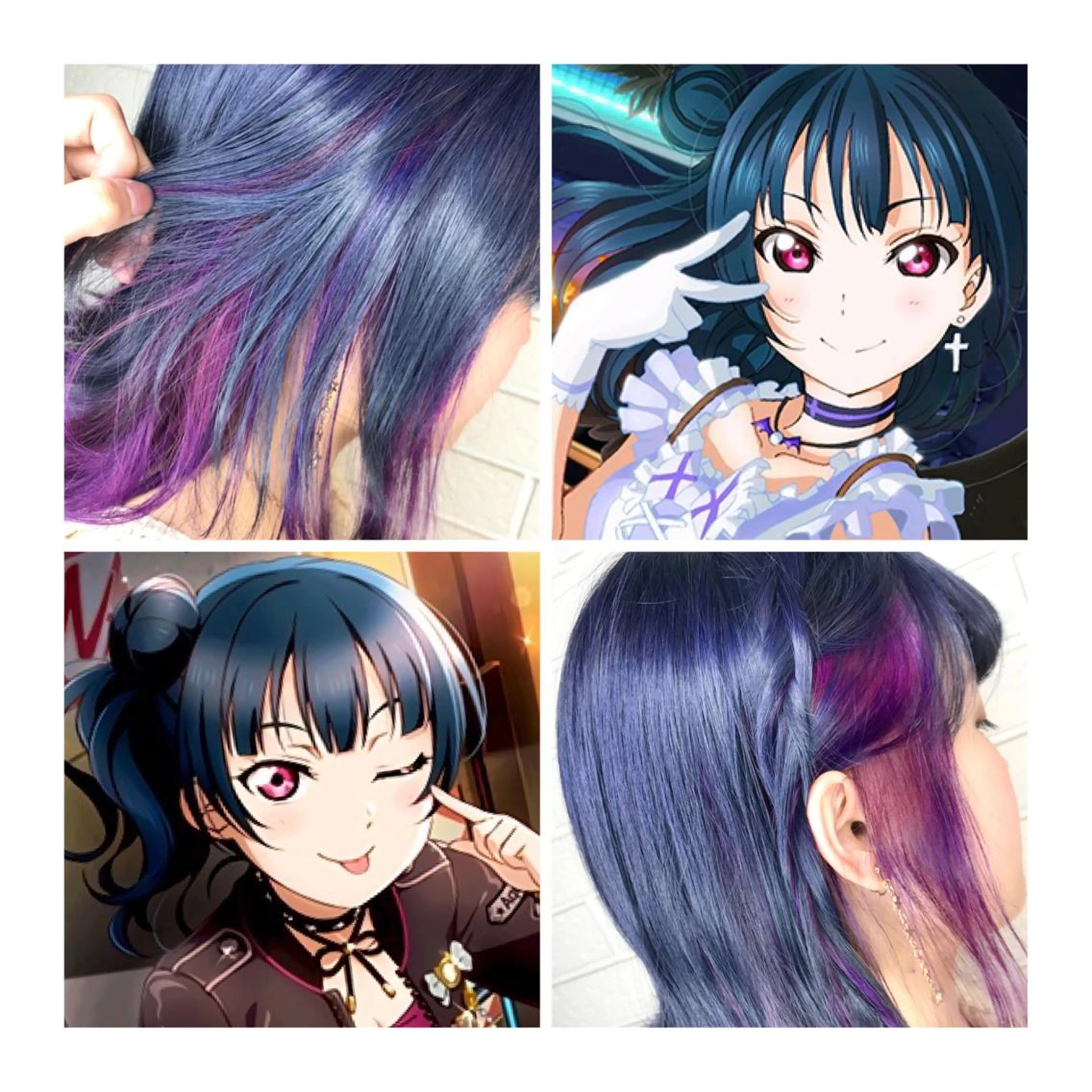 ミディアム カラー TSUNO🦖 派手髪/オタク美容師のヘアスタイル