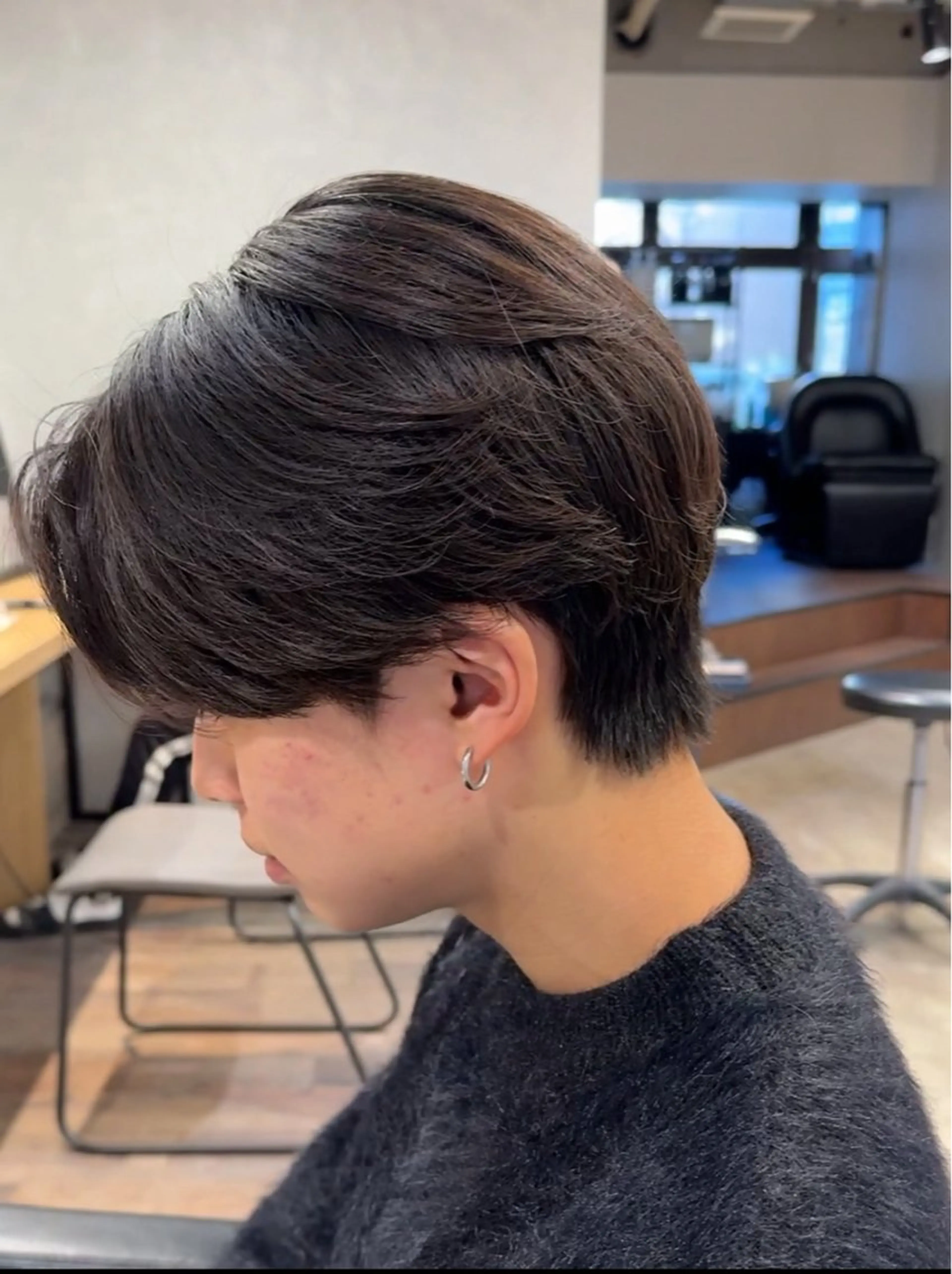 ショート パーマ メンズ ダウンパーマ メンズパーマ 刈り上げ ニュアンスパーマ サロンズ内B区画所属・新宿メンズ専門 メンズパーマ特化のヘアスタイル