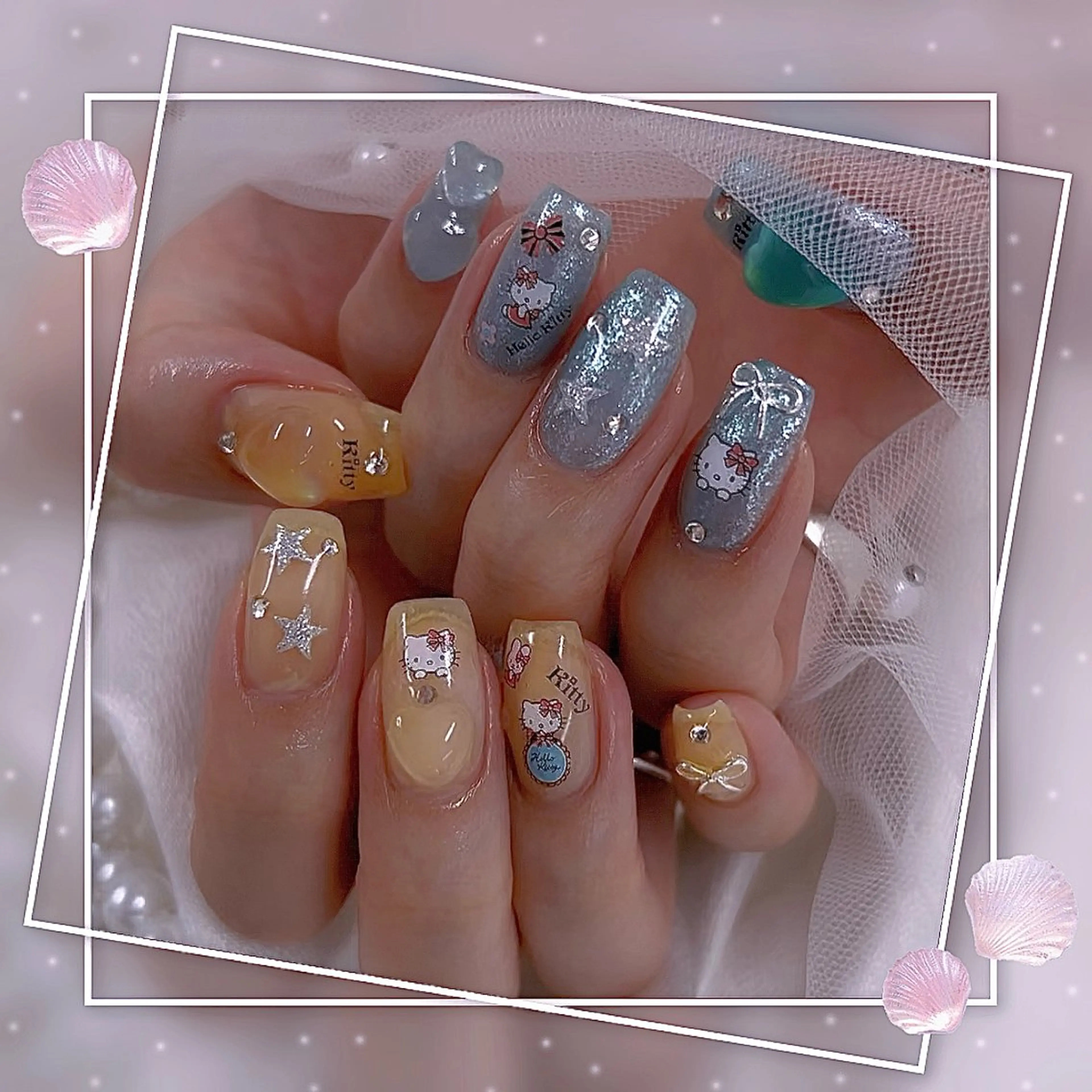 ネイル グラデーション マグネットネイル ピンク ワンホンネイル ハンドネイル Chill Nailsalonのネイルデザイン