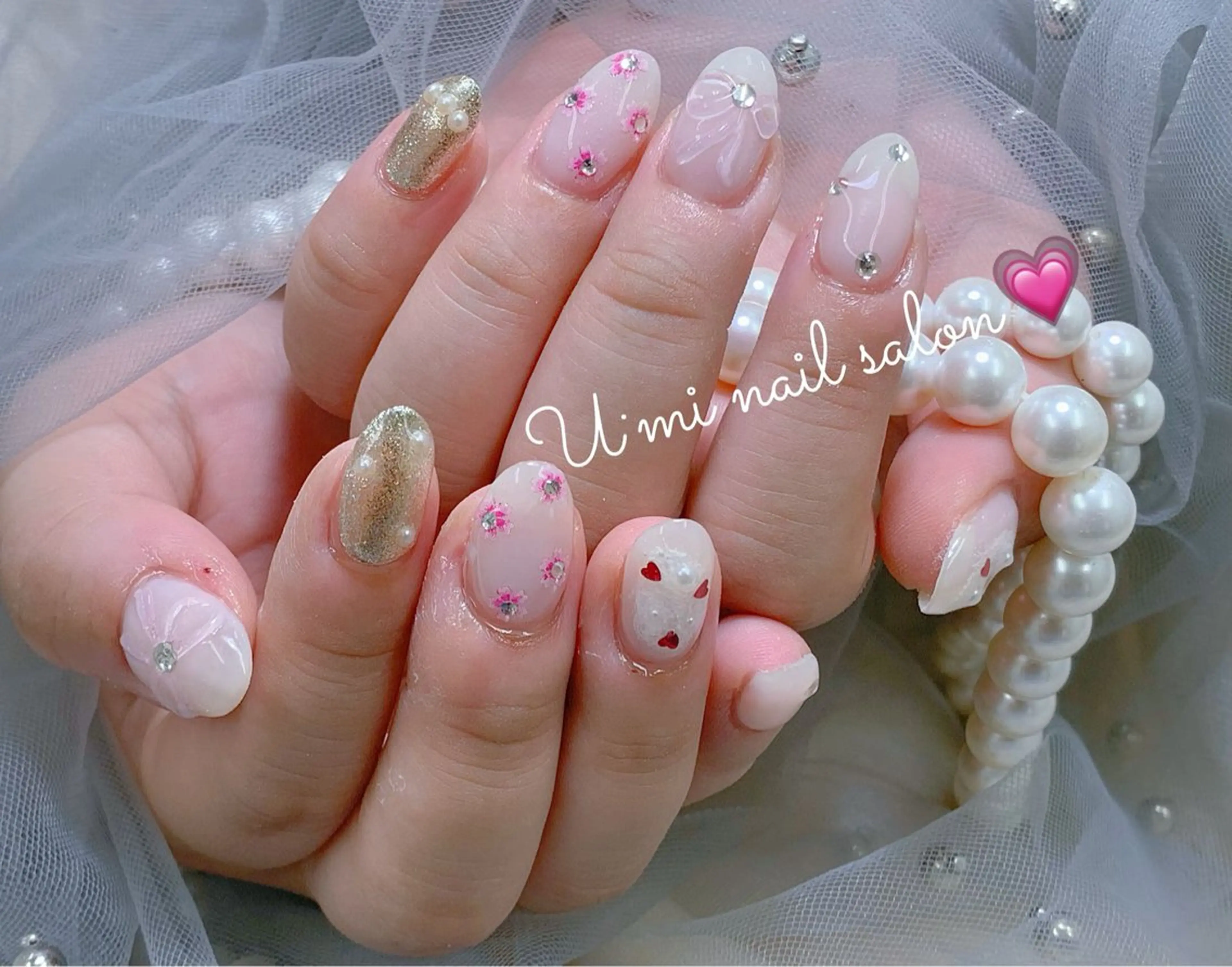 ネイル 持ち込み ハンドネイル Ｕ·Mi nail salon所属・u・mi  上野御徒町パラジェルのネイルデザイン
