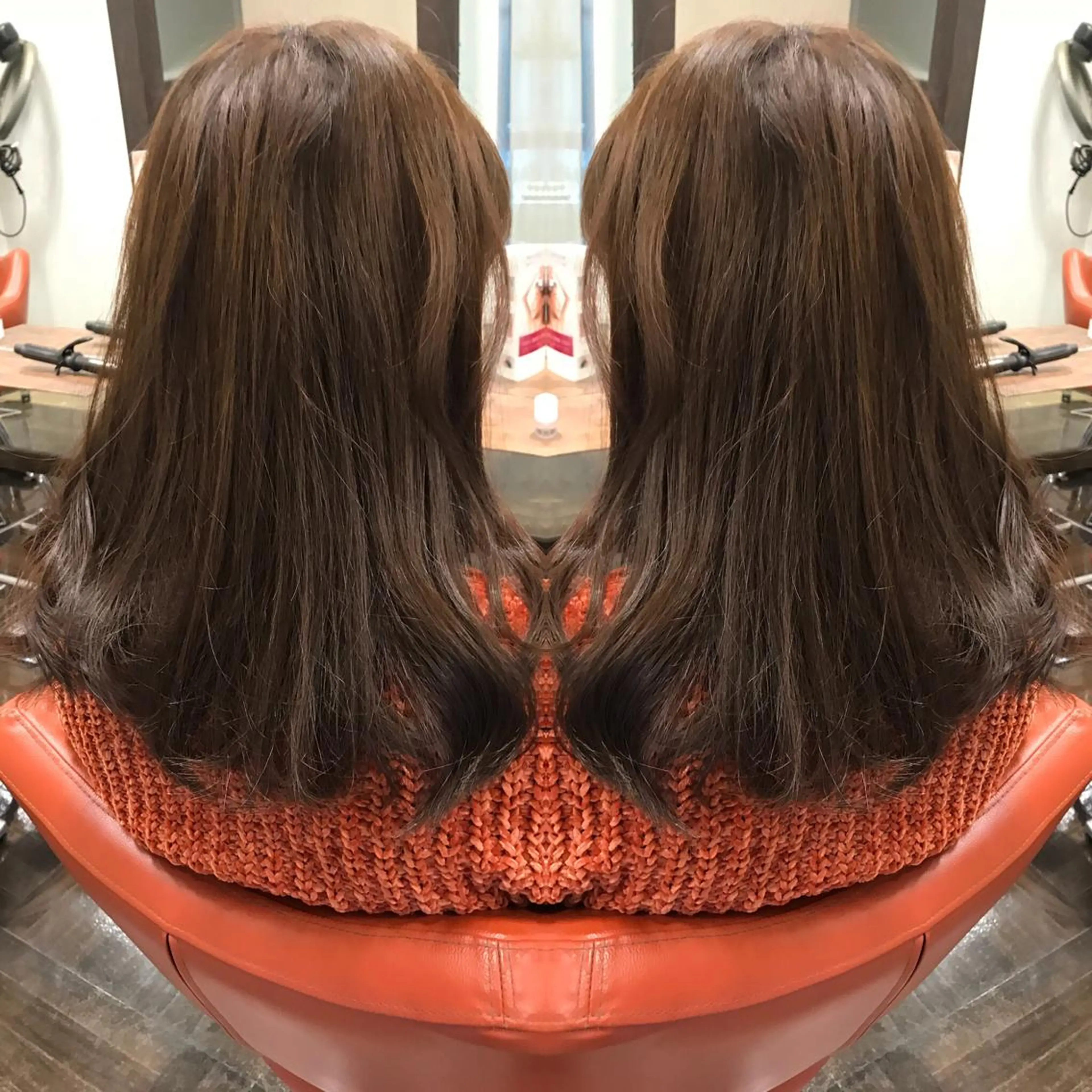 セミロング カラー ブルーカラー ブルージュ 透明感カラー 外国人風カラー カット ヘアカラー トリートメント デザインカラー🌈 高木リョウのヘアスタイル