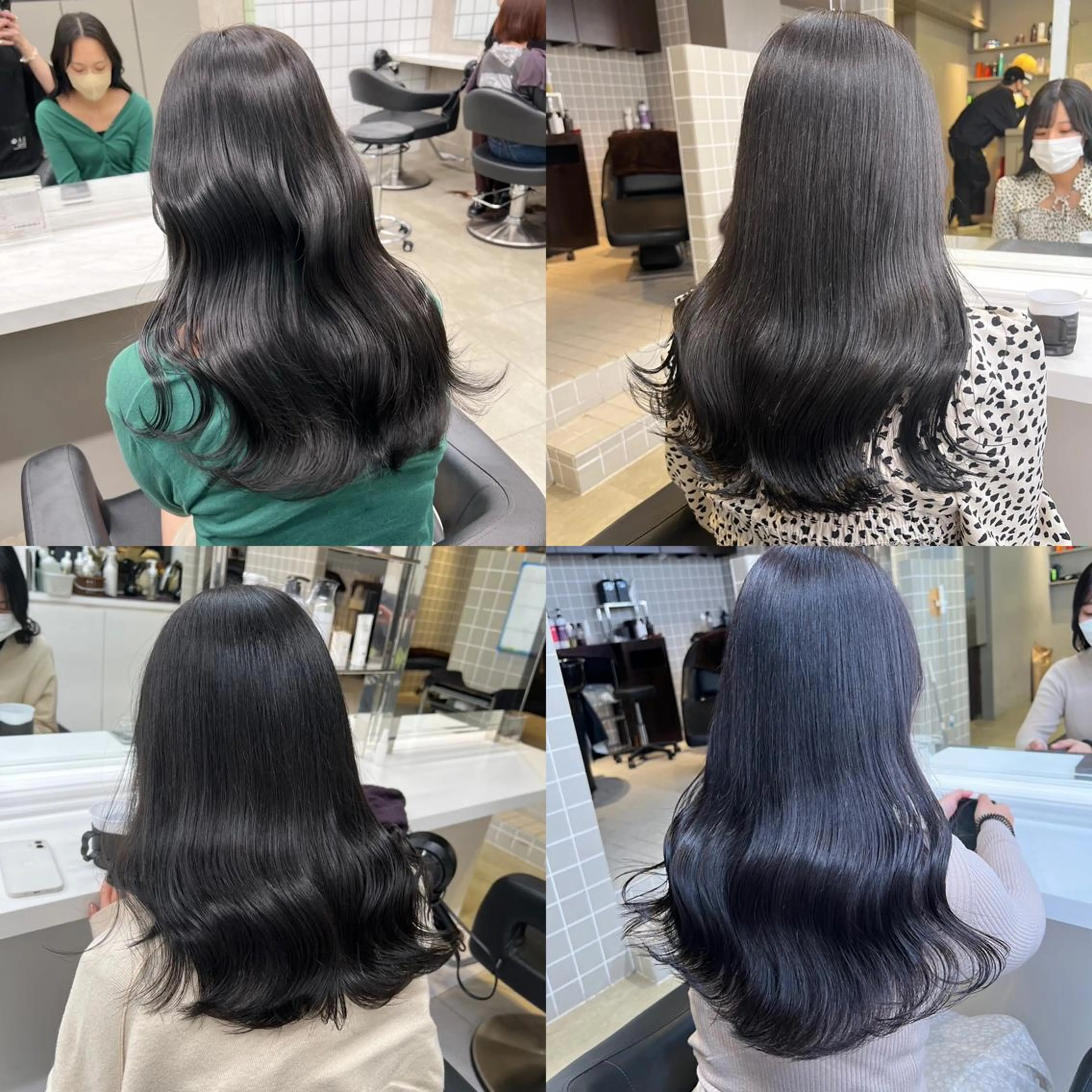 ミディアム カラー パーマ ヘアアレンジ メンズ キッズ ネイル マツエク・マツパ アイブロウ カット ヘアカラー トリートメント 🦋韓国レイヤー｜ 透明感グレージュ🦋のヘアスタイル