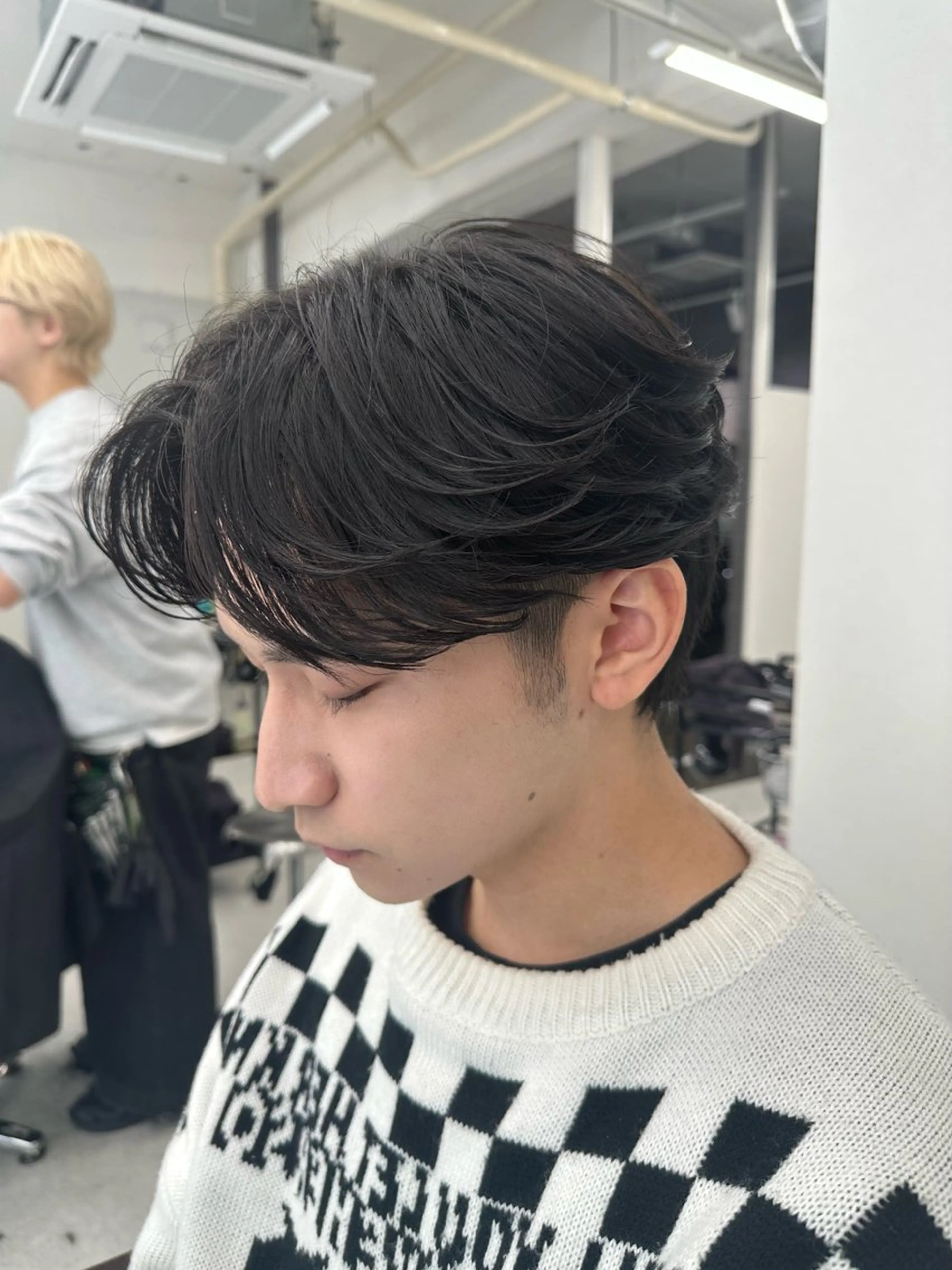 メンズ カット ニュアンス/フェザー /ウルフ/伶馬のヘアスタイル