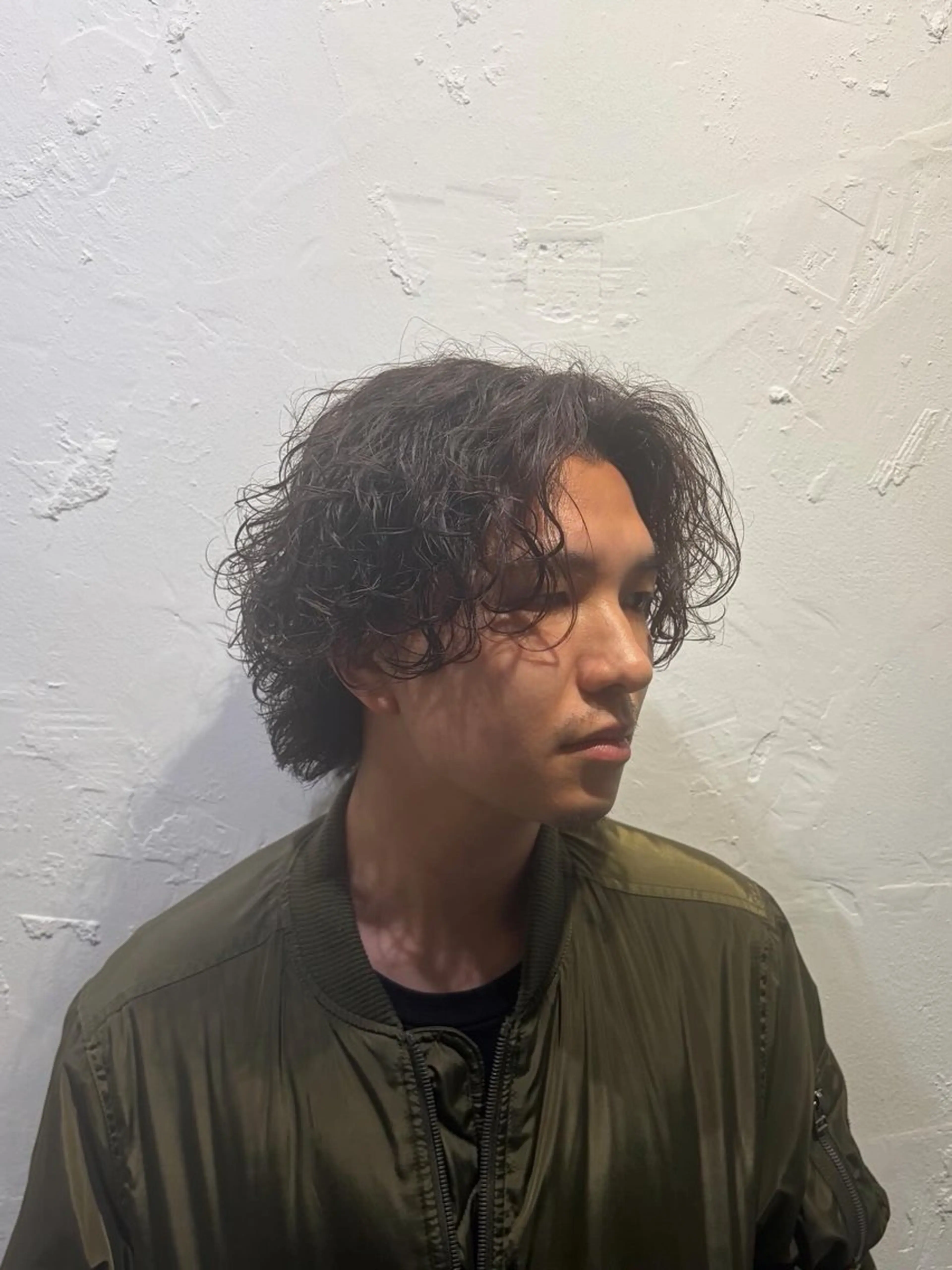 ミディアム カット パーマ 増田 伯のヘアスタイル