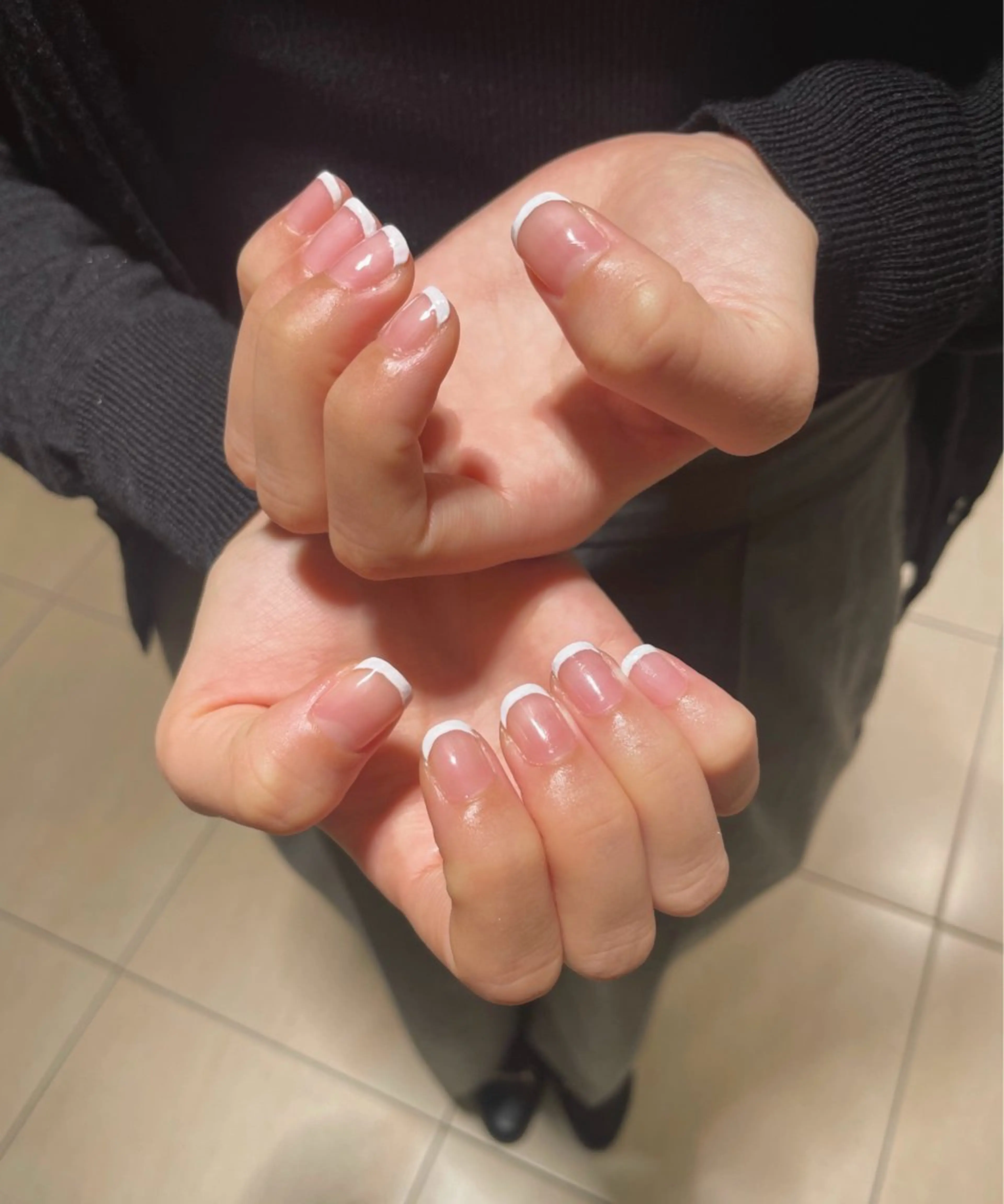 ネイル フレンチネイル 外山 なつ美のネイルデザイン