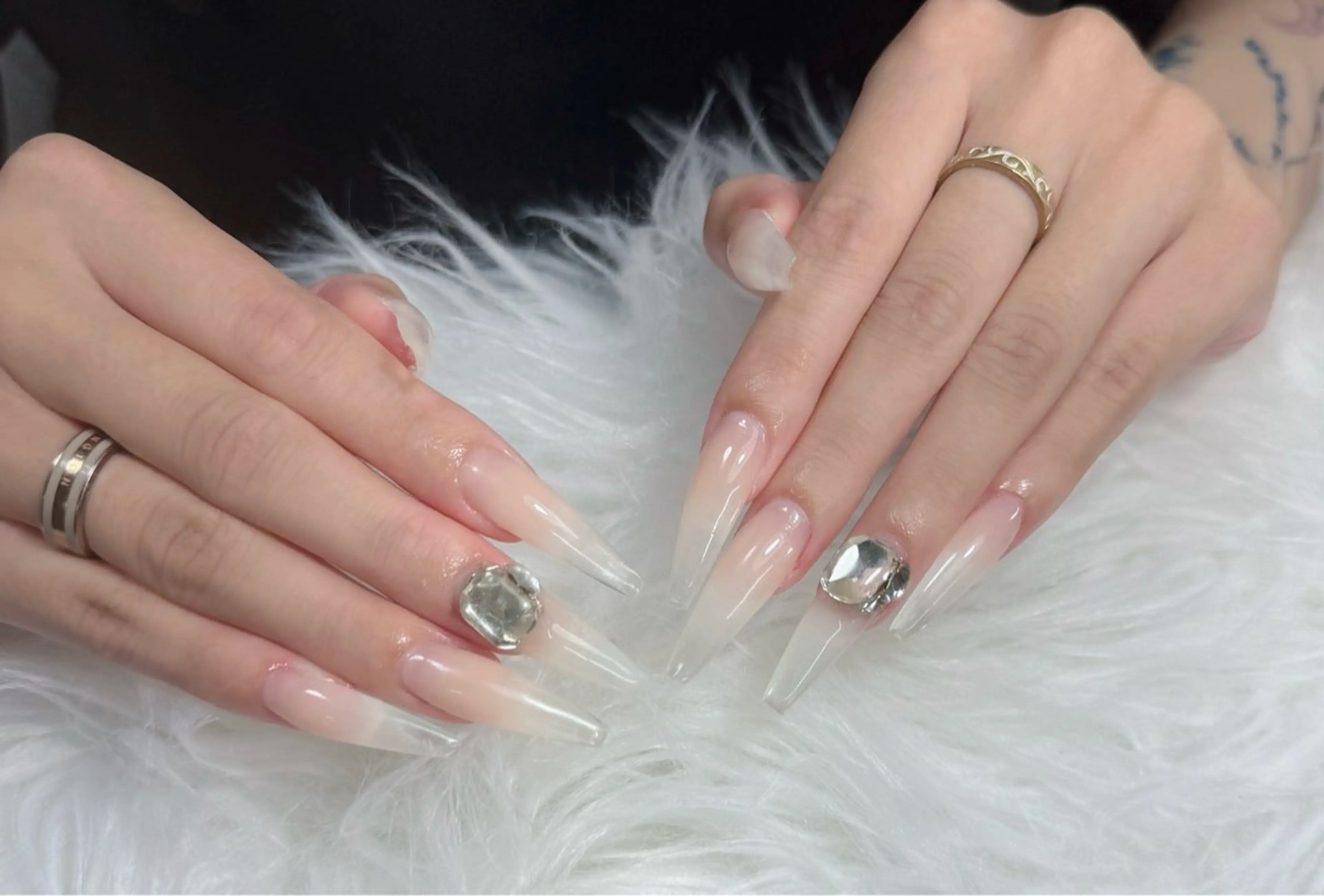 ネイル アートネイル フレンチネイル ジェルネイル 韓国ネイル マグネットネイル Lenie Nail Salonのネイルデザイン