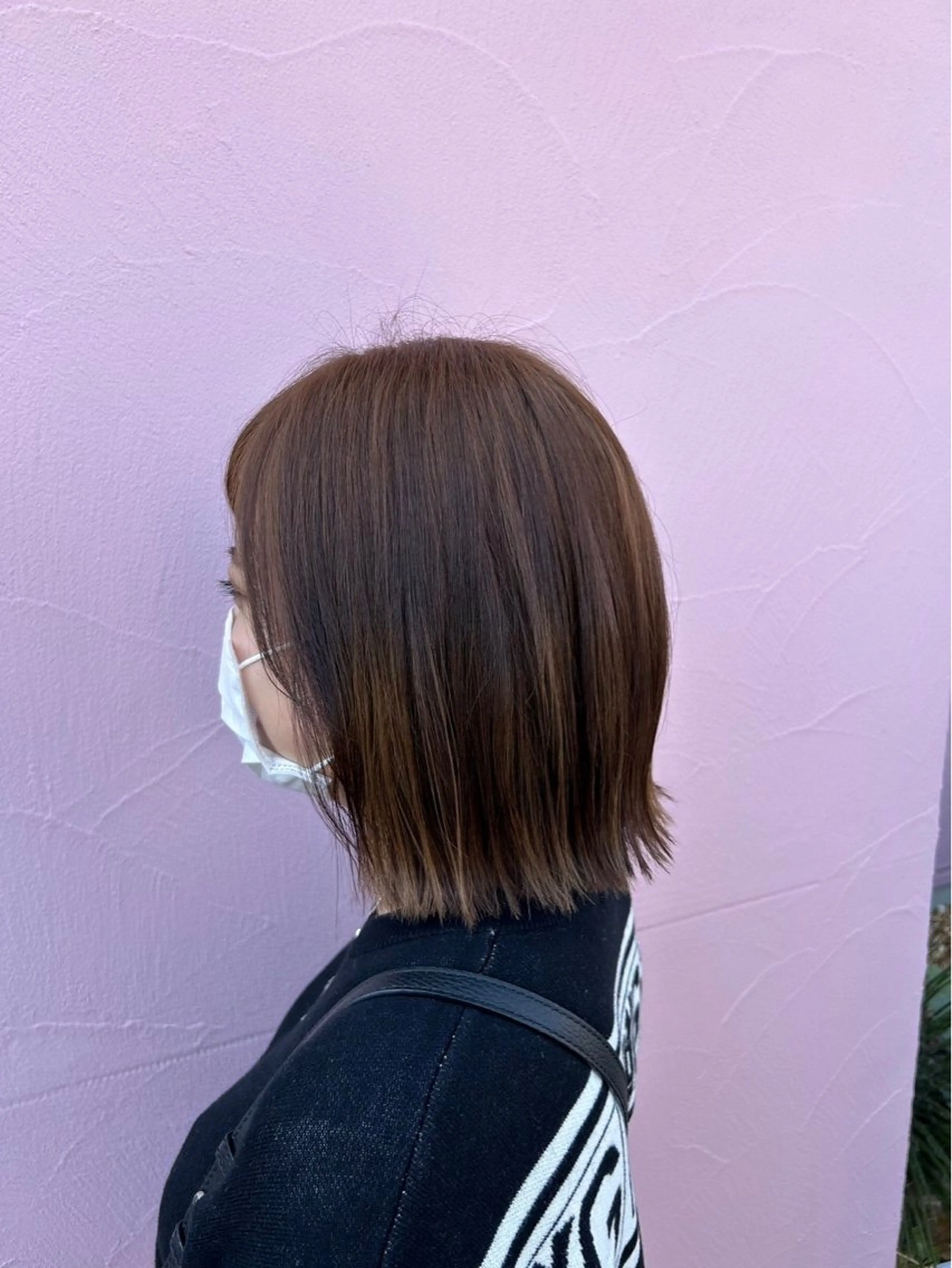 ミディアム カラー 🩷愛咲🩷レイヤー /透明感カラーのヘアスタイル