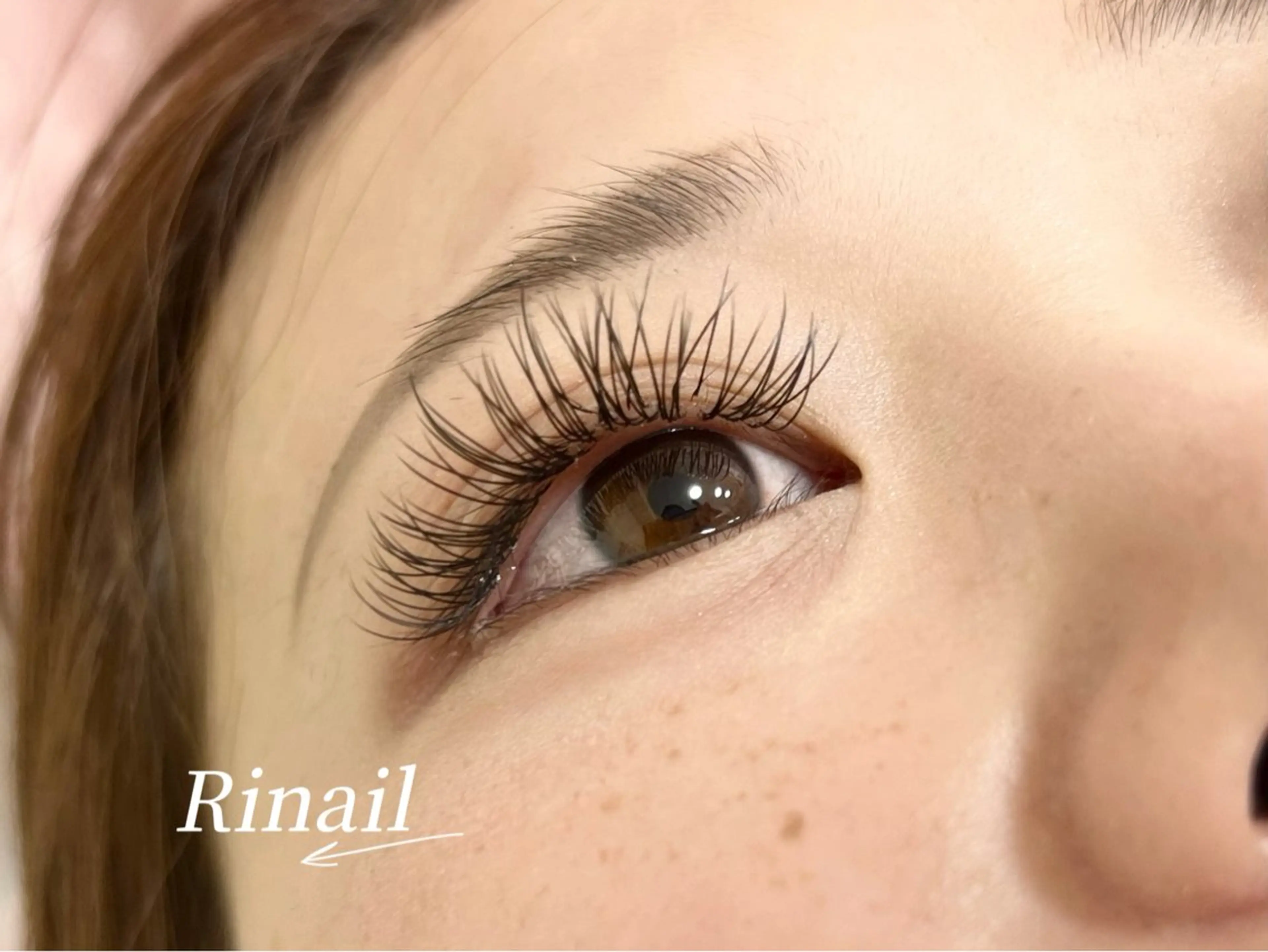 マツエク・マツパ バインドロック フラットラッシュ ナチュラル パリジェンヌラッシュリフト まつげパーマ YK Rinのネイルデザイン