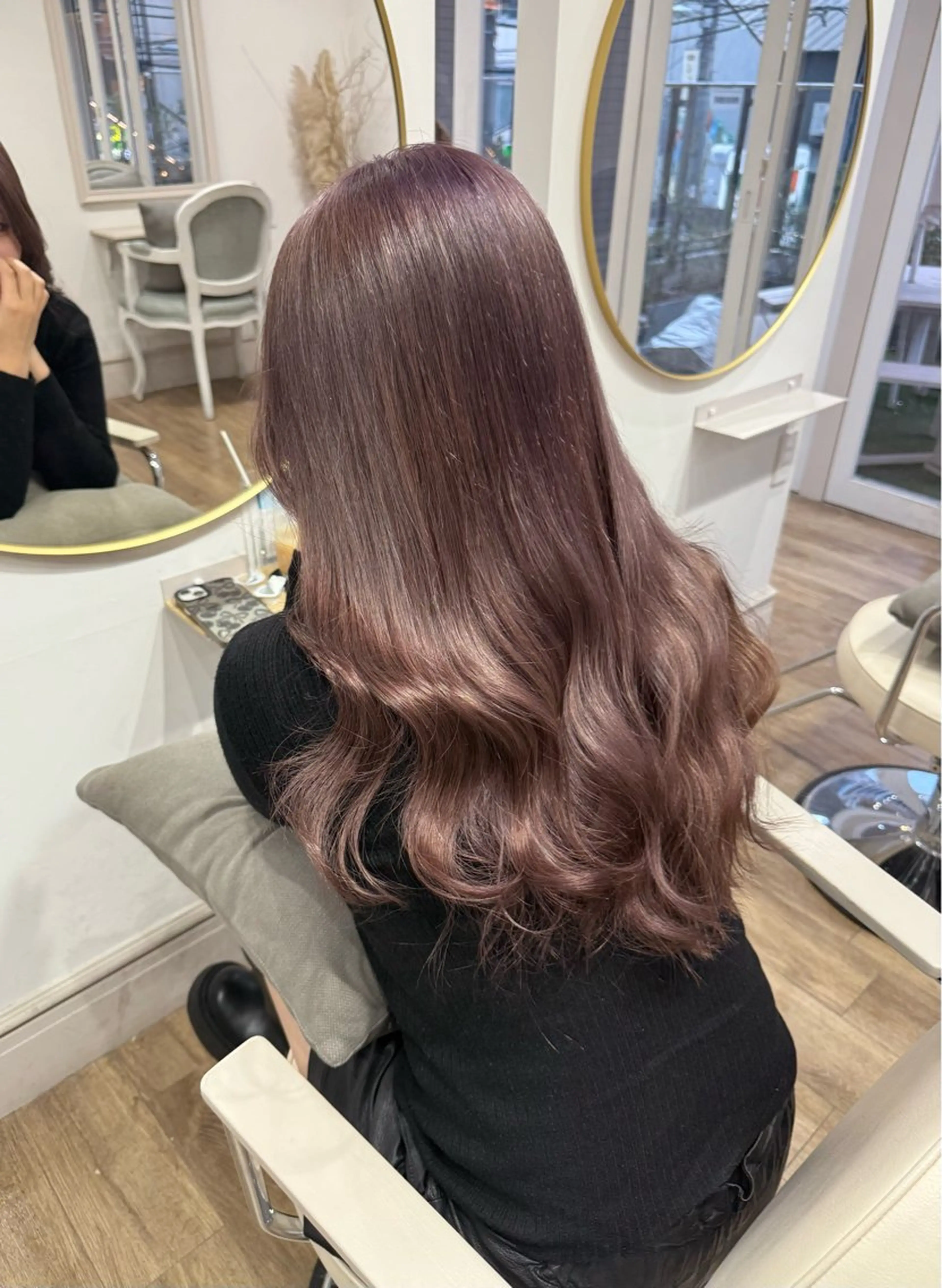 ロング カラー Risa🐈‍⬛/ グレージュ/透明感のヘアスタイル