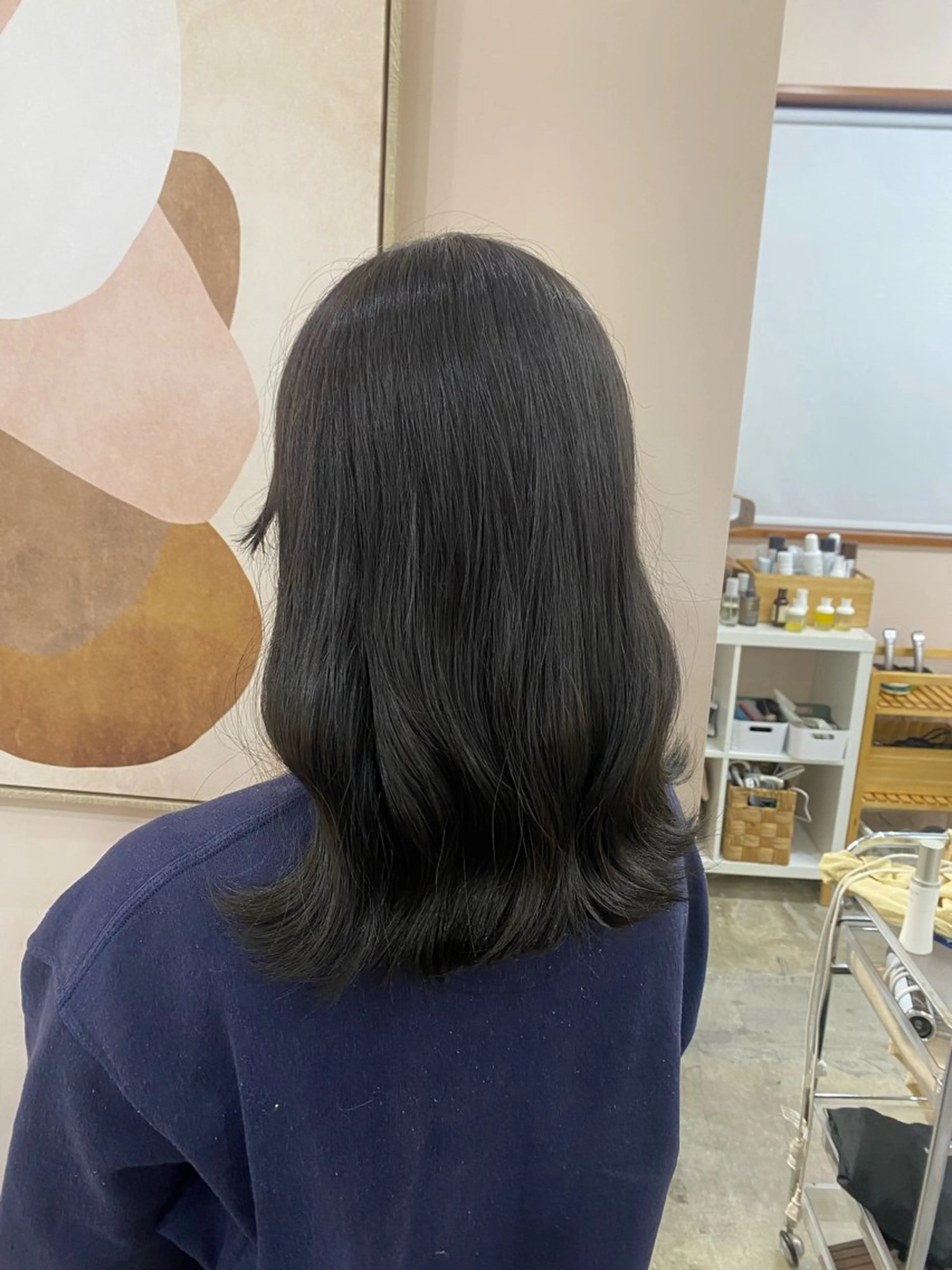 カラー 黒髪 CUEON.ciea所属・君島 花楓のヘアスタイル