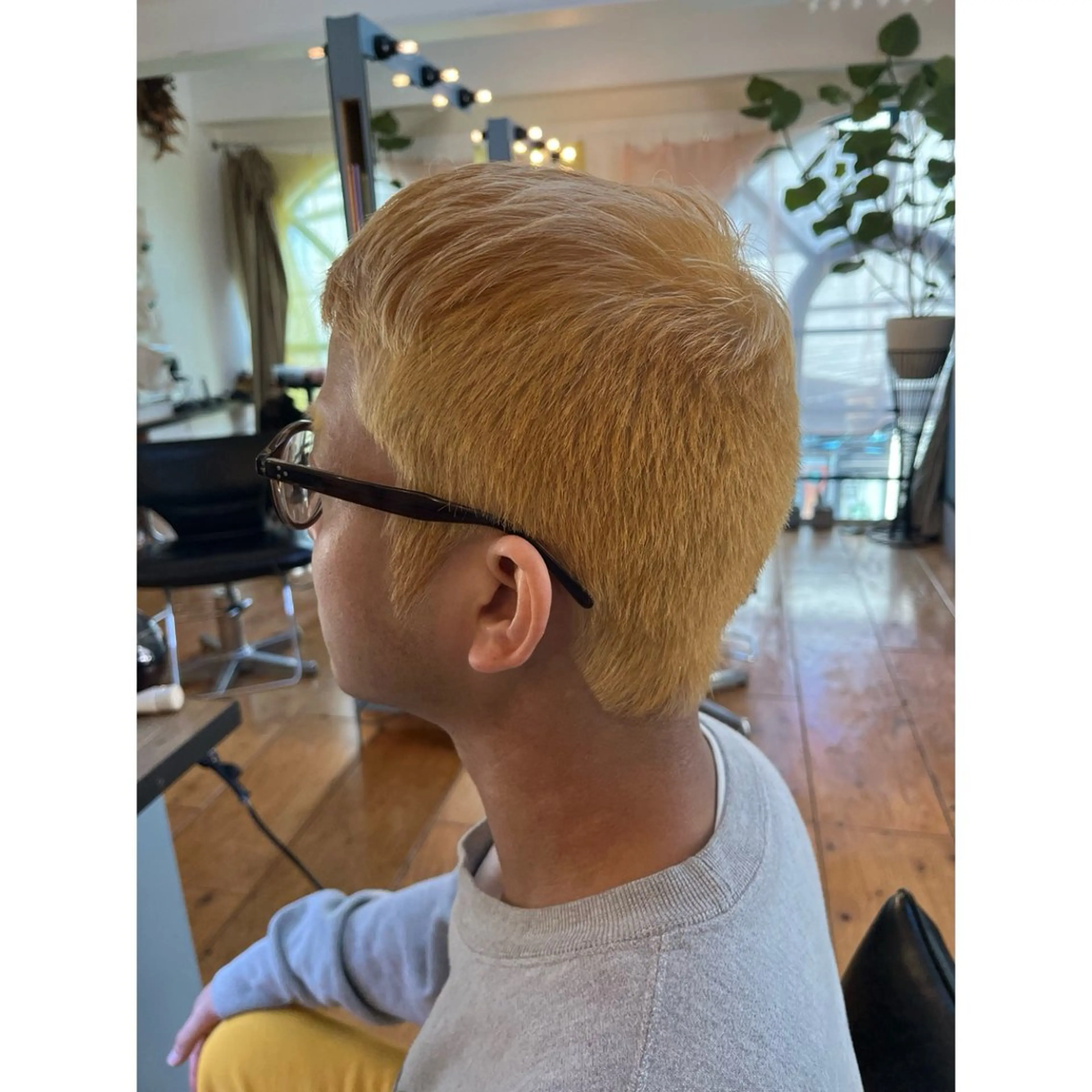 ショート メンズ メンズブリーチ Lagom なかだのヘアスタイル