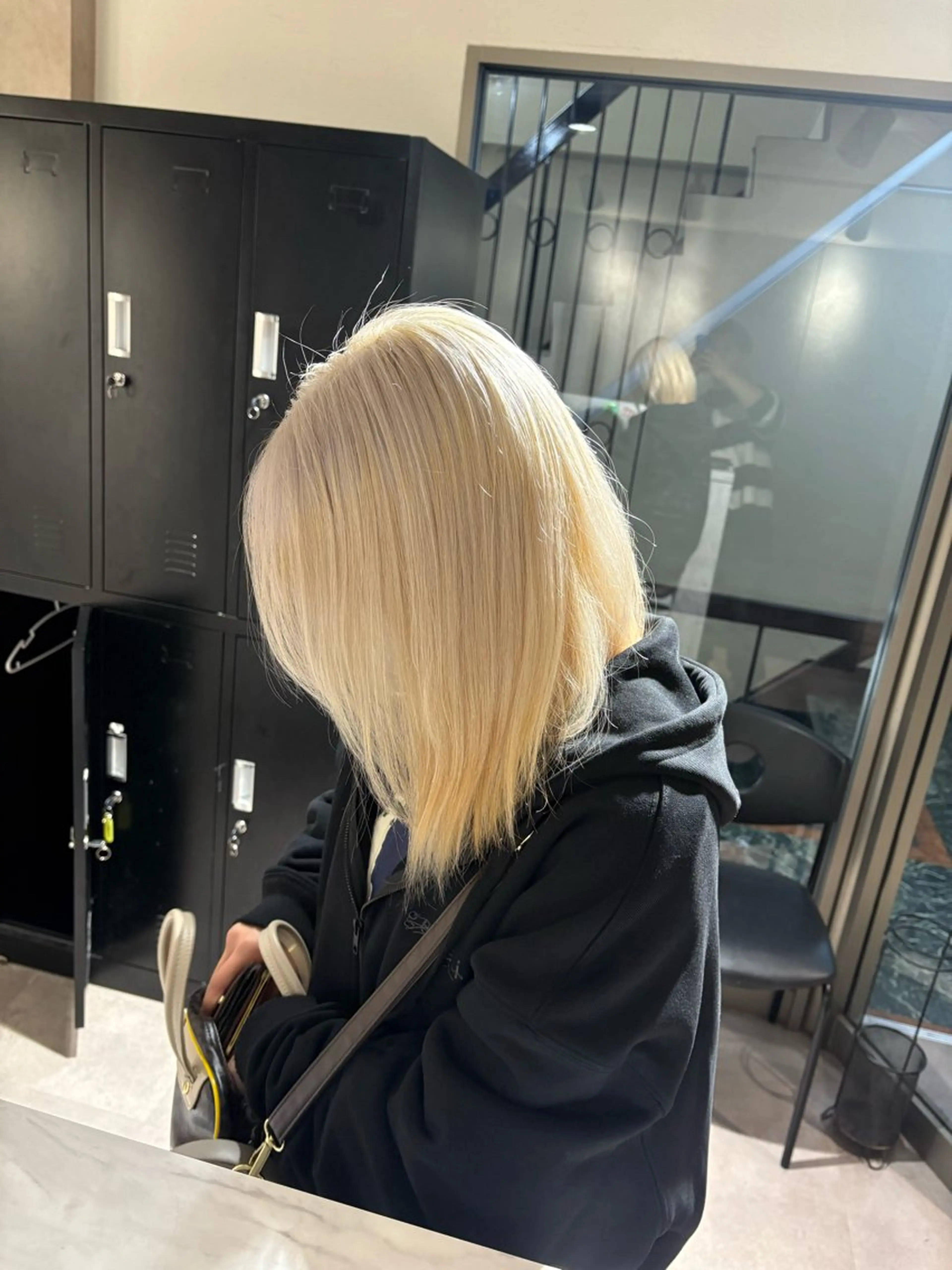 カラー ブロンド ホワイトブロンド ヘアカラー ヘアセット Seleneコウキ ブリーチ/ハイトーンのヘアスタイル