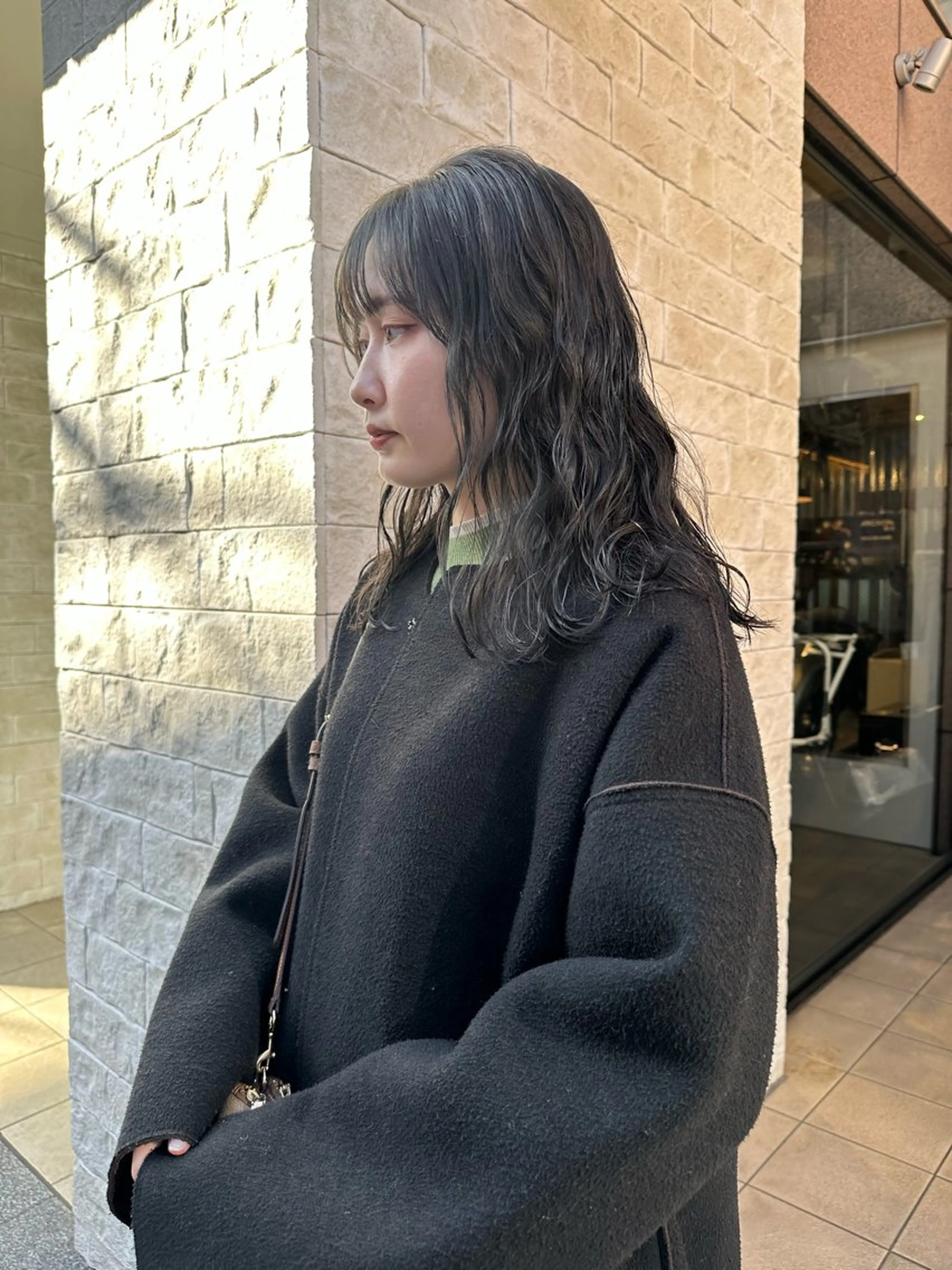 ミディアム カラー パーマ カット ヘアカラー トリートメント ヘッドスパ REINA☁️透明感 カラー/ぷつっと♡のヘアスタイル