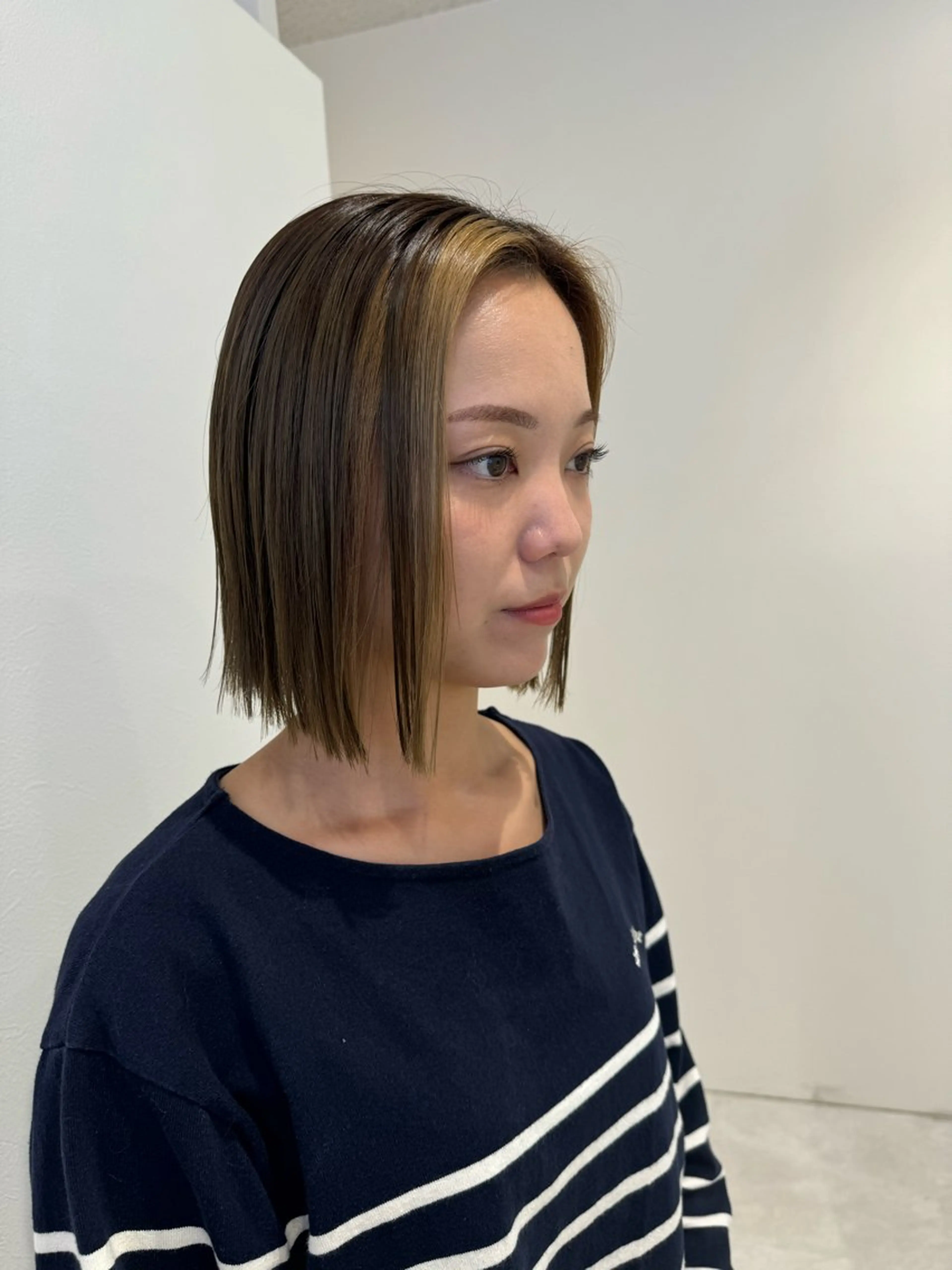 ショート カラー ミストバング  フェイスフレーミング ボブ カット ヘアカラー ボブ支持率NO1 🌈CHIKAのヘアスタイル