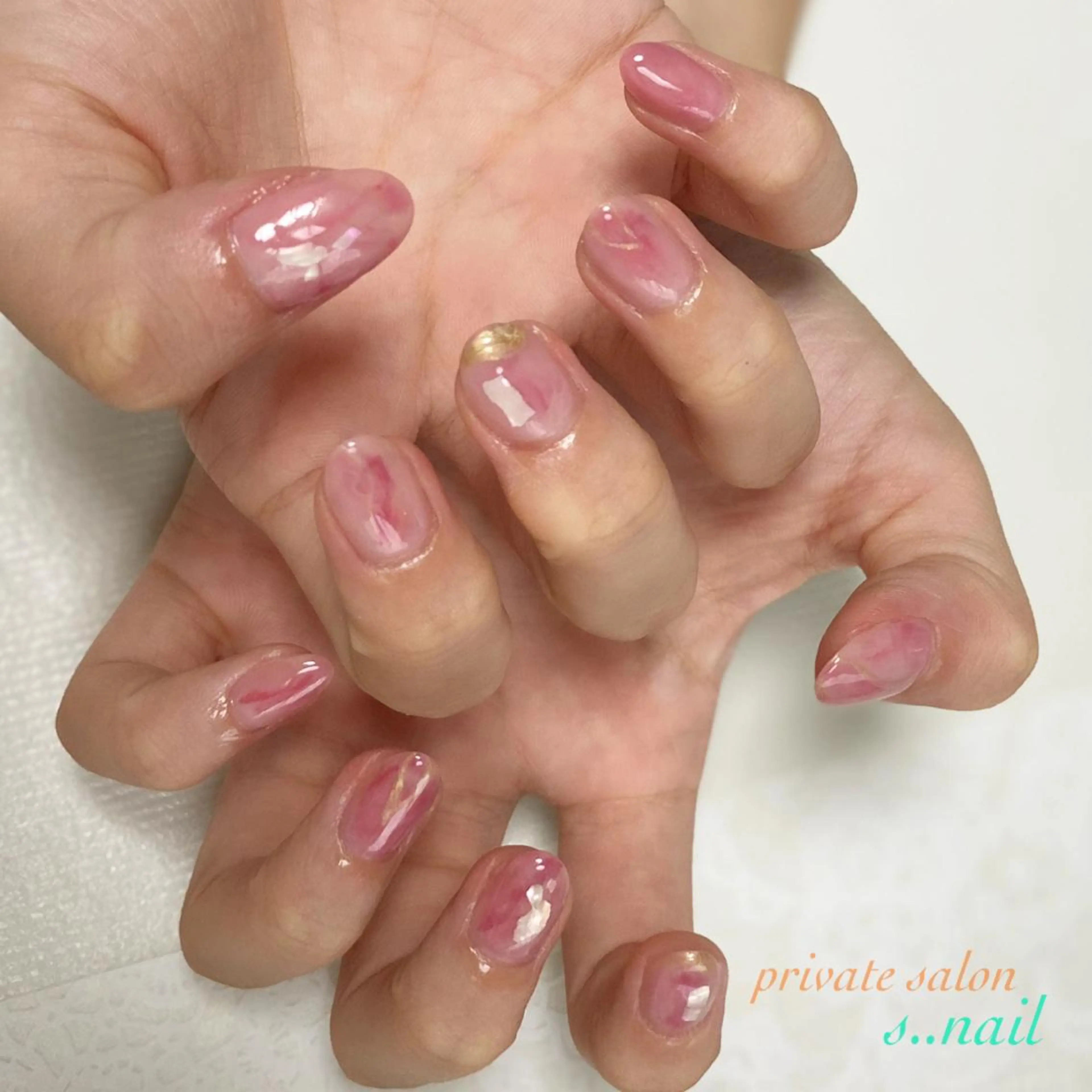 ネイル ニュアンスネイル ピンク ハンドネイル フットネイル s..nail / MORITAのネイルデザイン