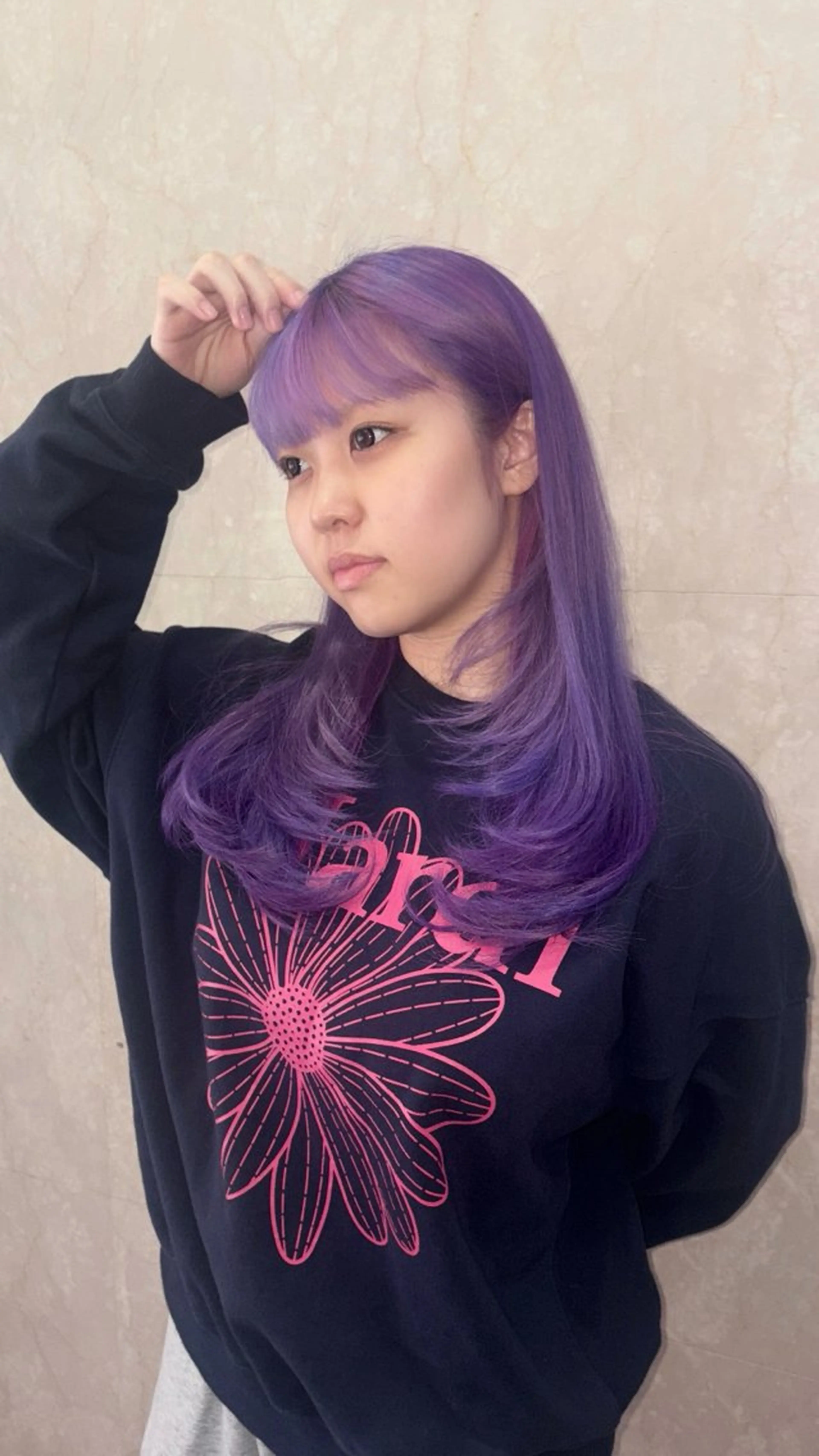 ロング abe yuikaのヘアスタイル
