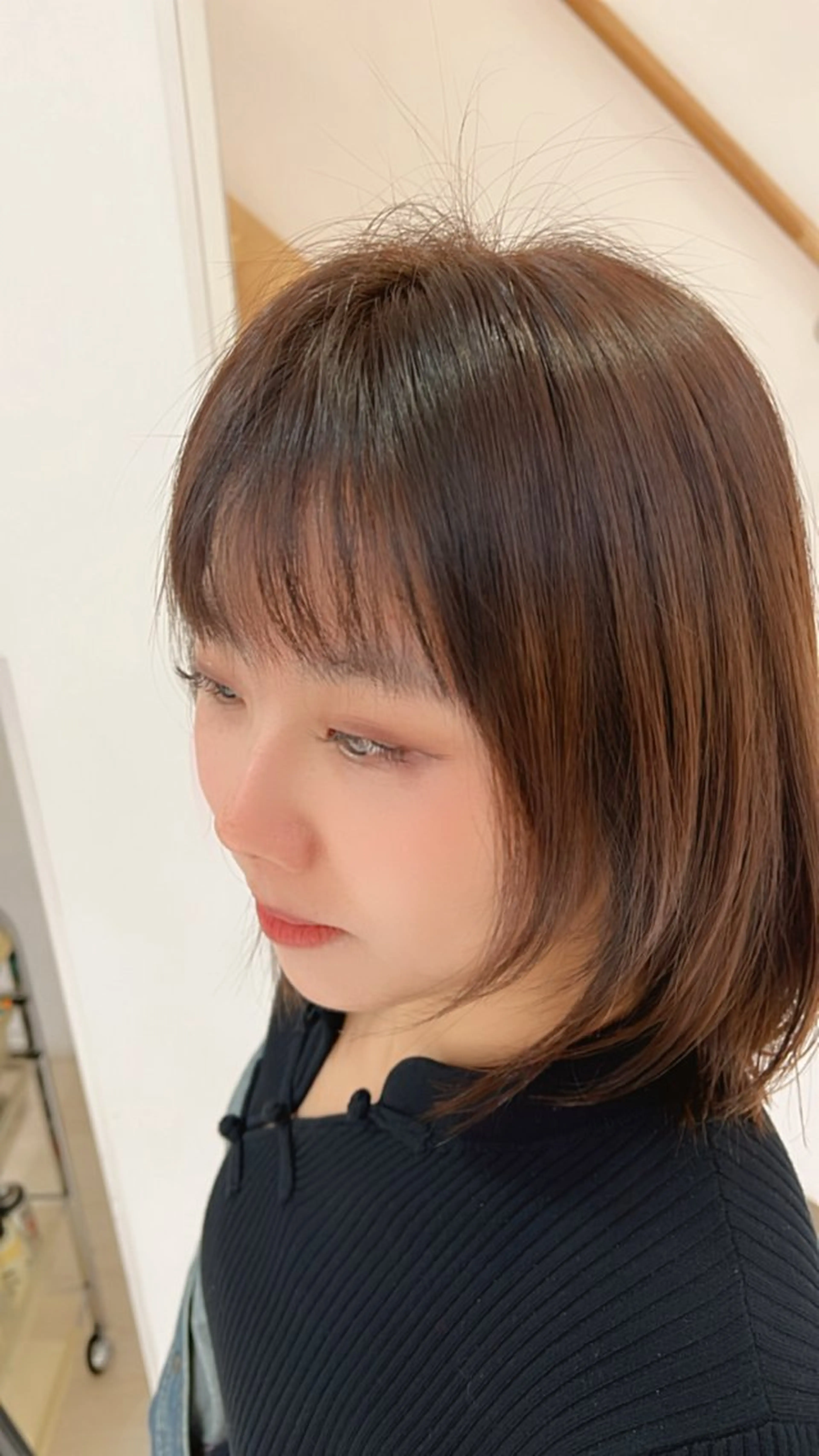 ミディアム カラー カット 堀井 凌平のヘアスタイル