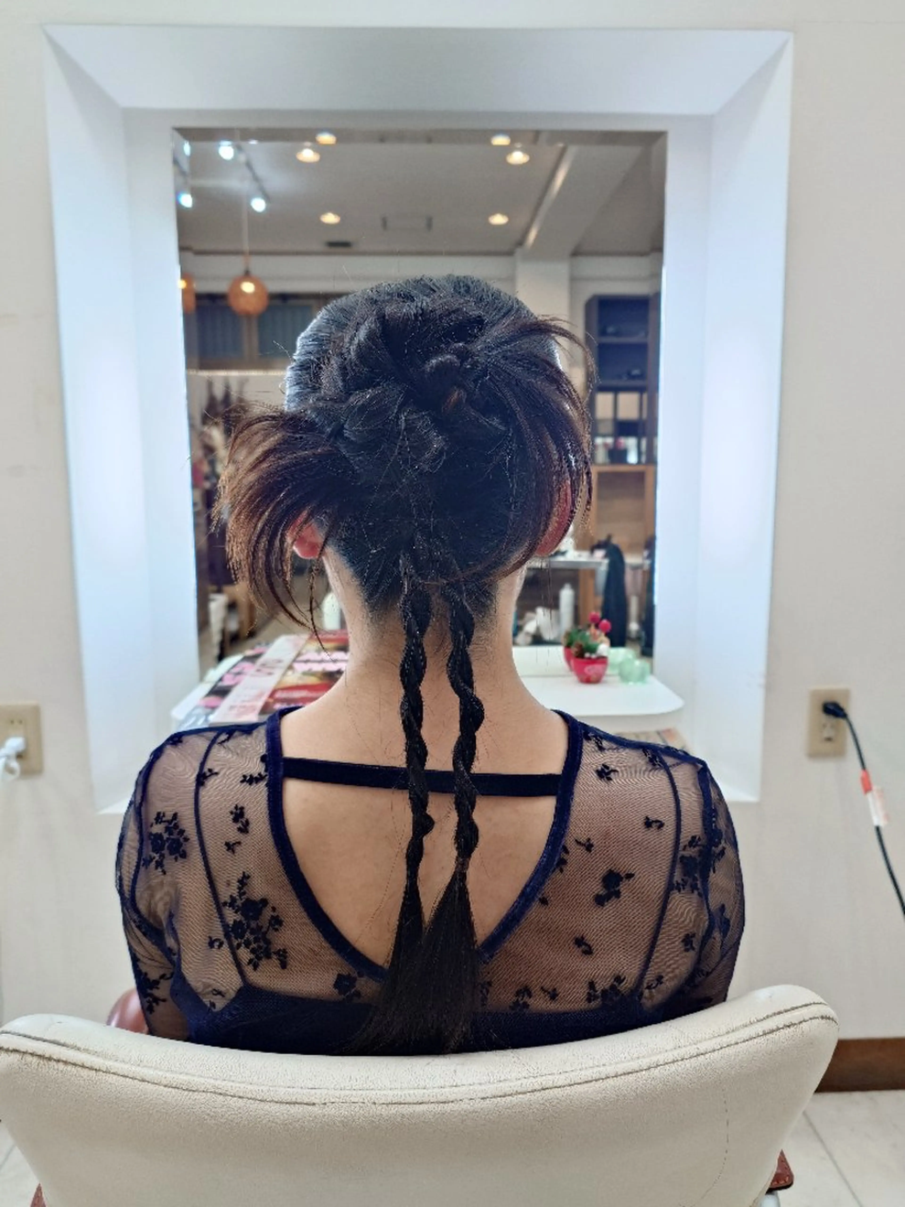 ヘアアレンジ ロング ロング ヘアセット キンジョウ エナミのヘアスタイル