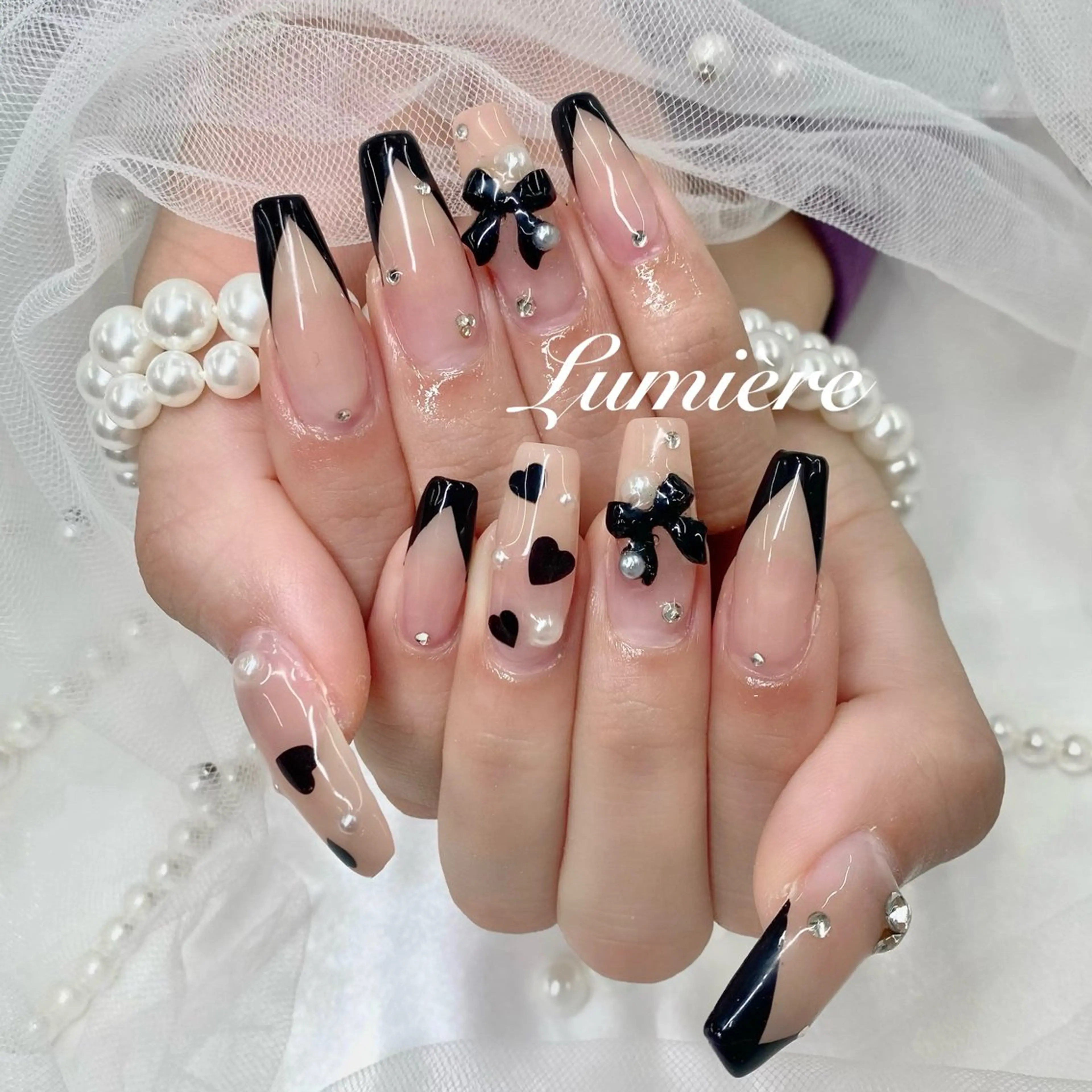 ネイル Lumière/ 超ロング/ワンホンのネイルデザイン