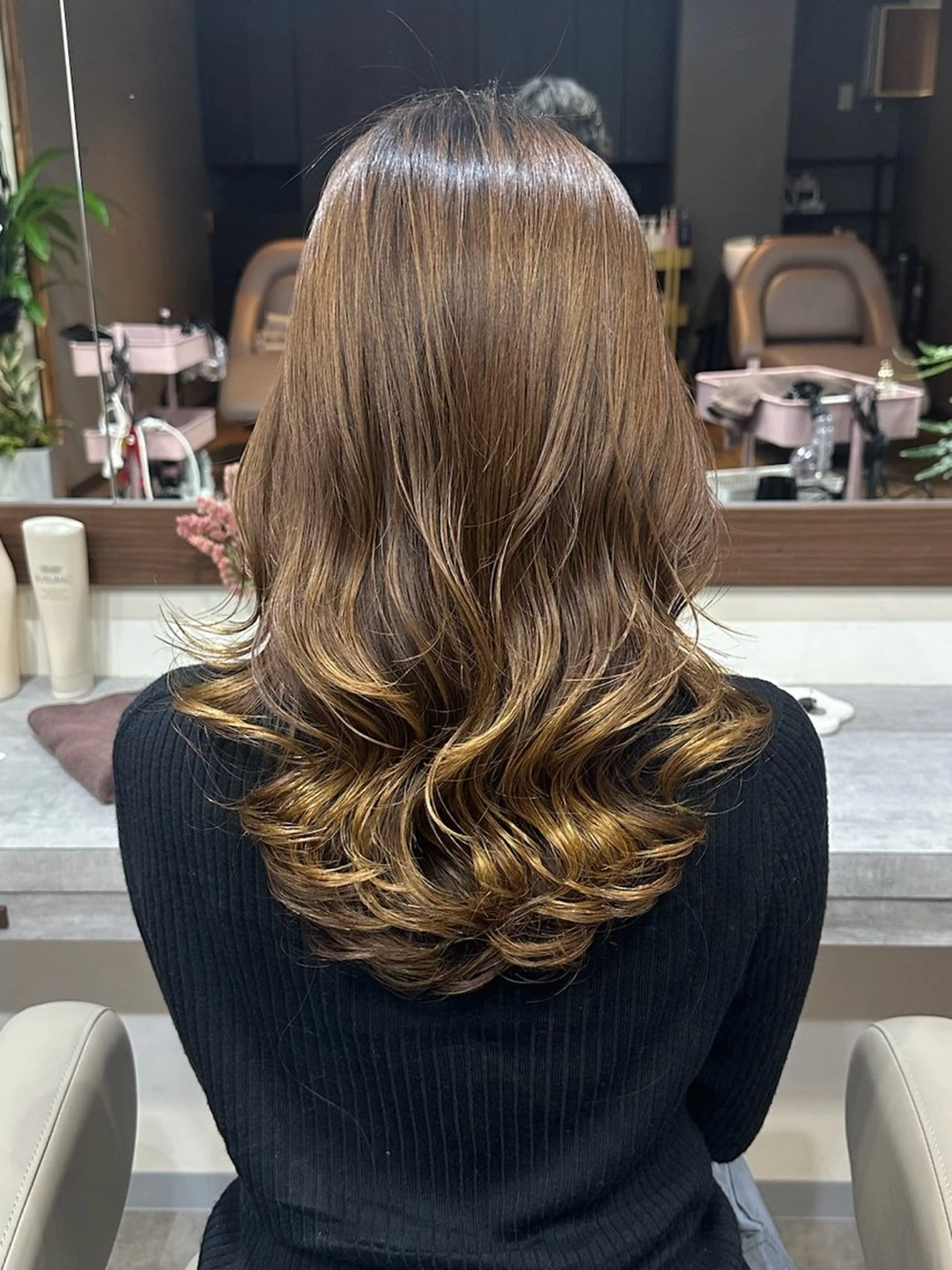 セミロング パーマ カット パーマ 韓国風パーマ/ヘア セット/店長みづきのヘアスタイル