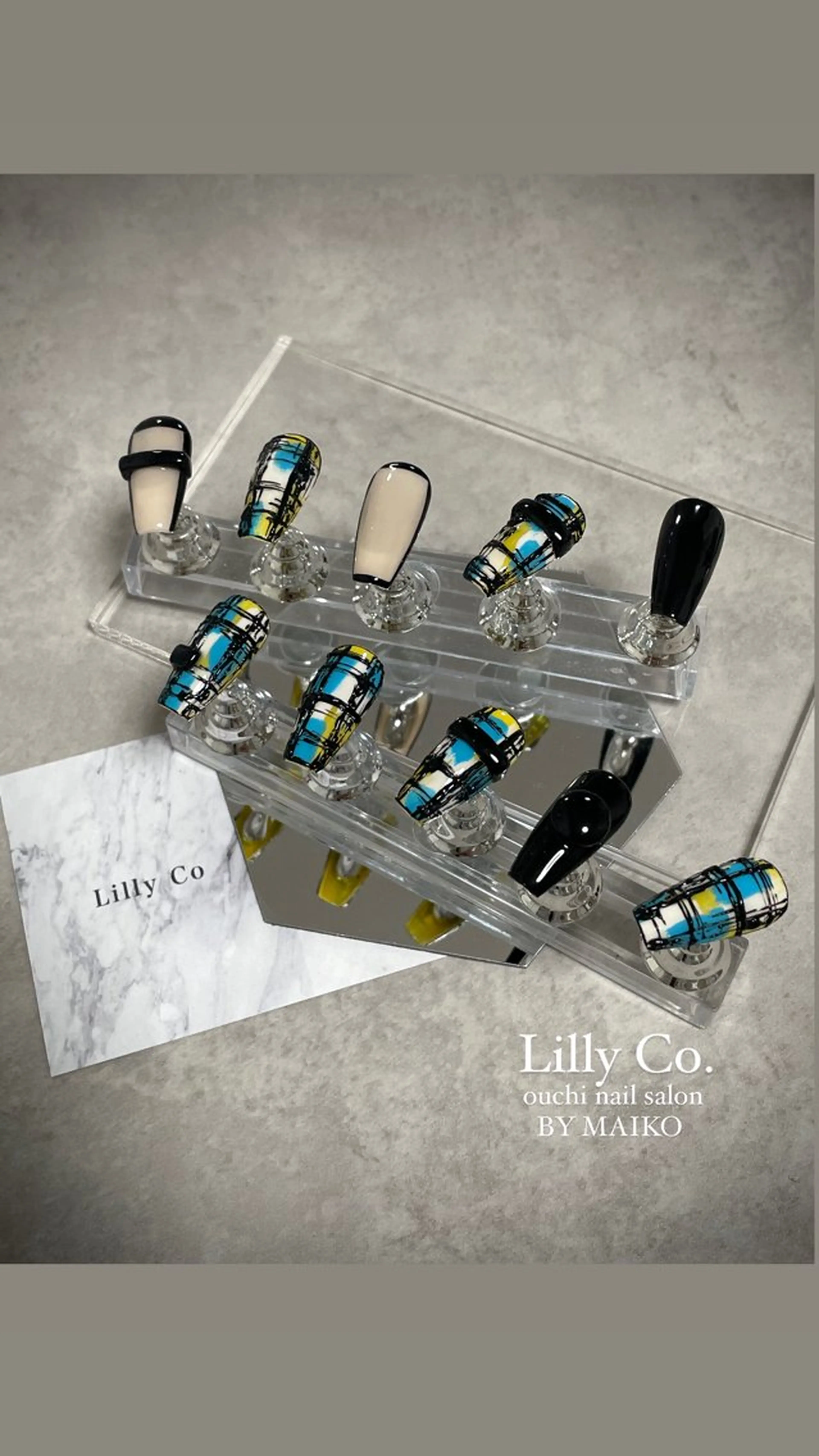 ネイル ツイードネイル ハンドネイル ハンドケア Lilly Co.のネイルデザイン