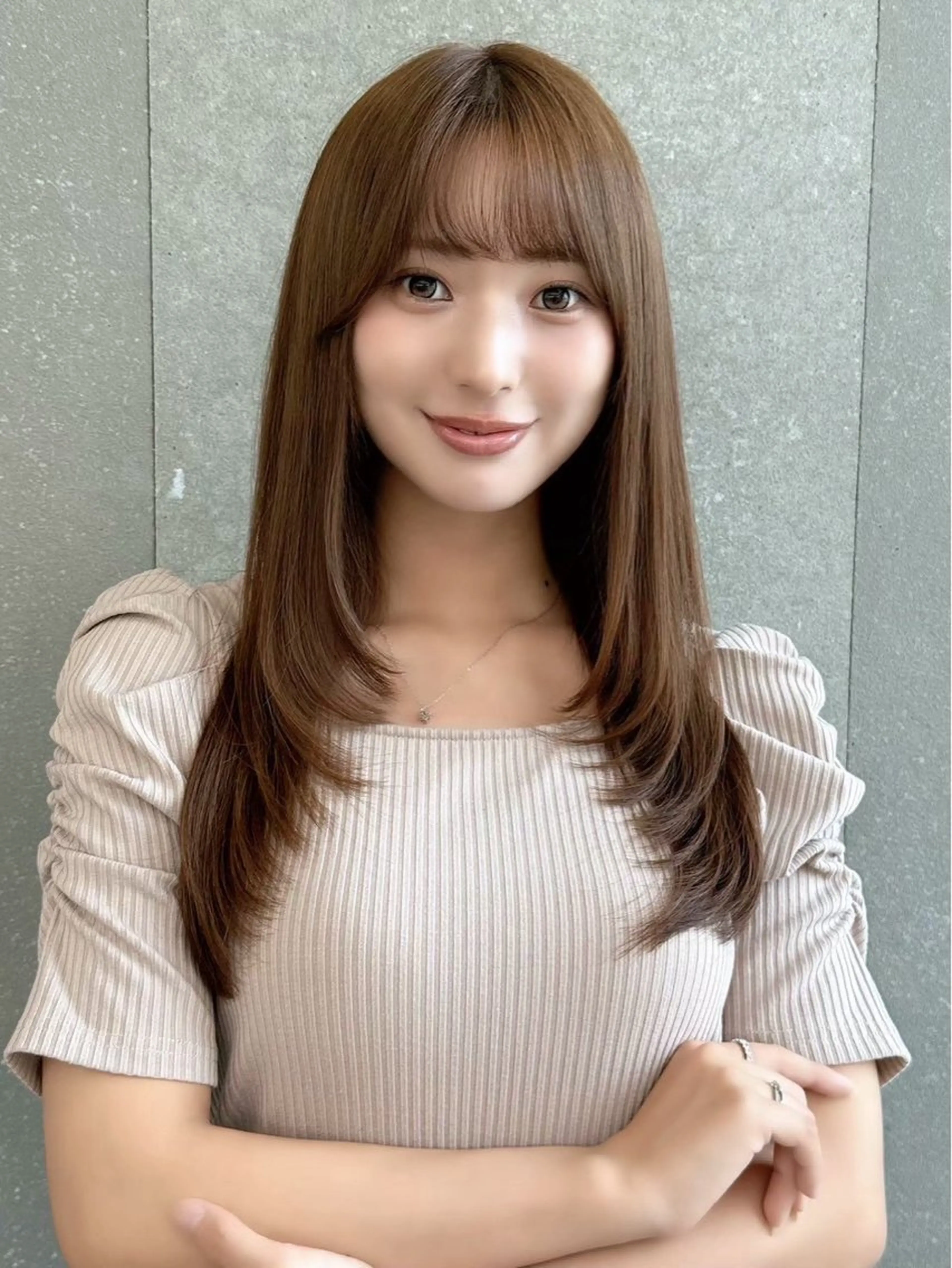 ロング カラー 韓国風ヘア レイヤーカット 小顔カット 無料カットモデル募集 🍀KOSEI🍀のヘアスタイル