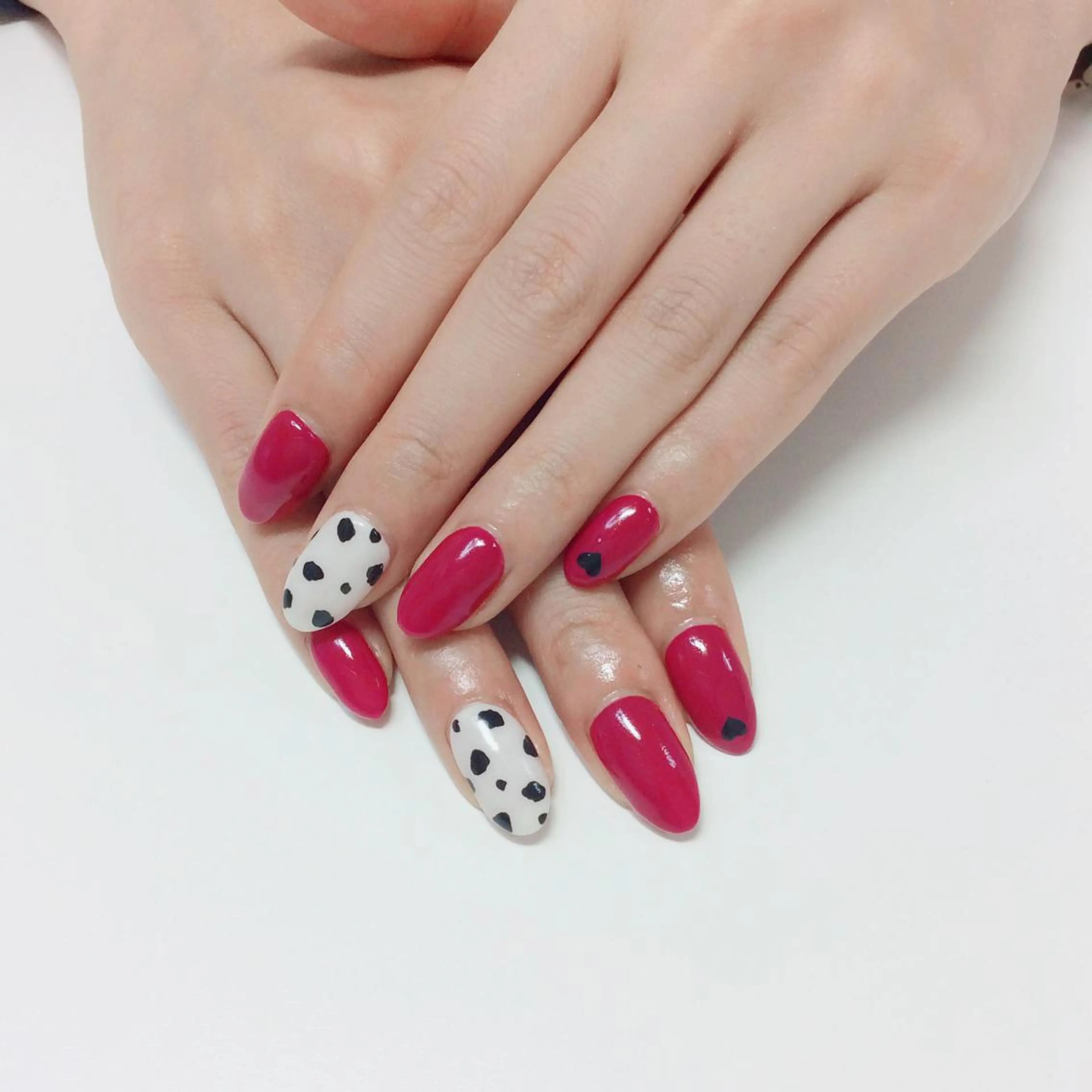 ネイル アニマル柄 ボルドー Nail salon Ka pilinaのネイルデザイン