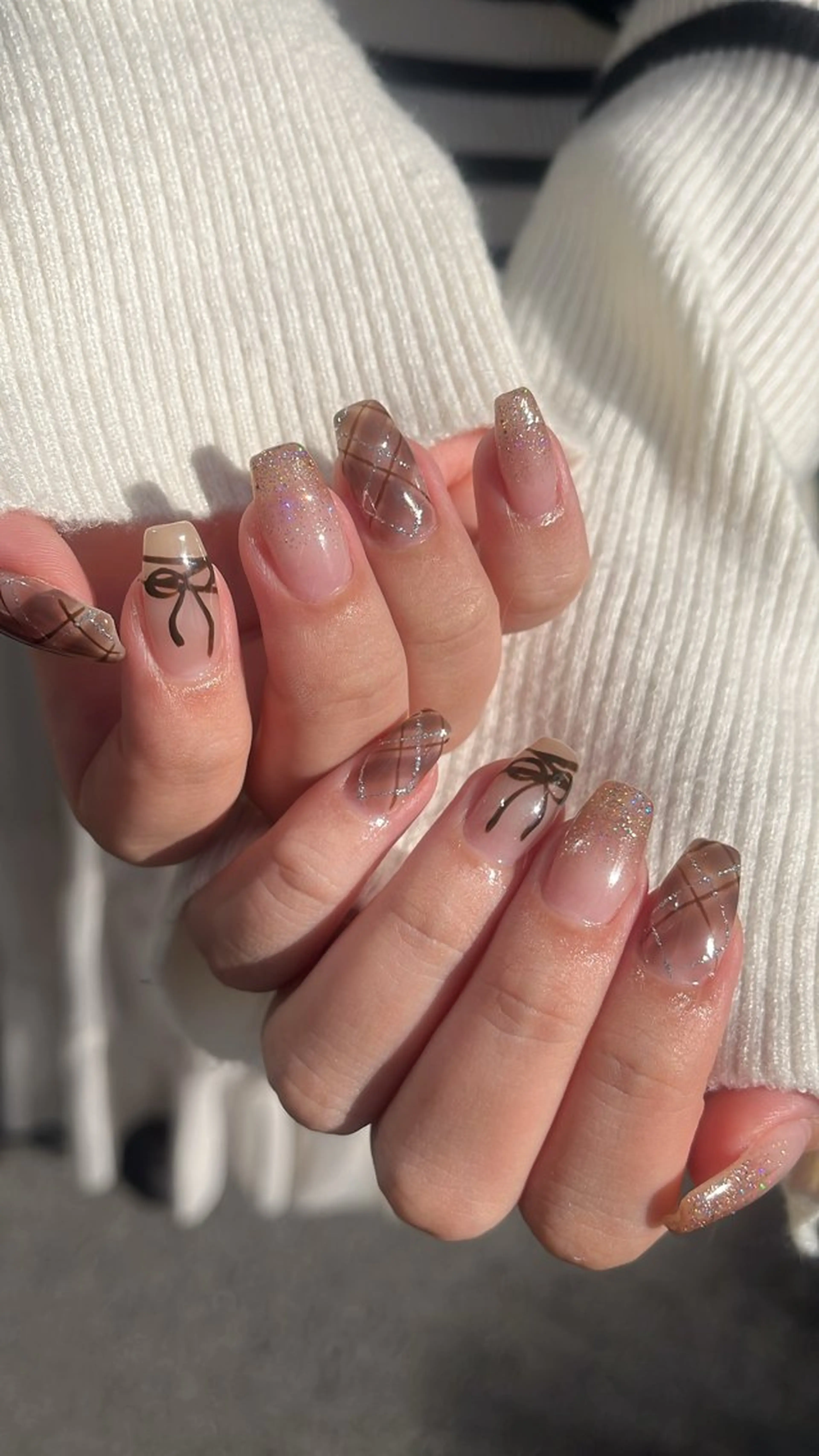 ネイル ニュアンスネイル シンプルネイル ハンドネイル SAKU nail 作島茜のネイルデザイン
