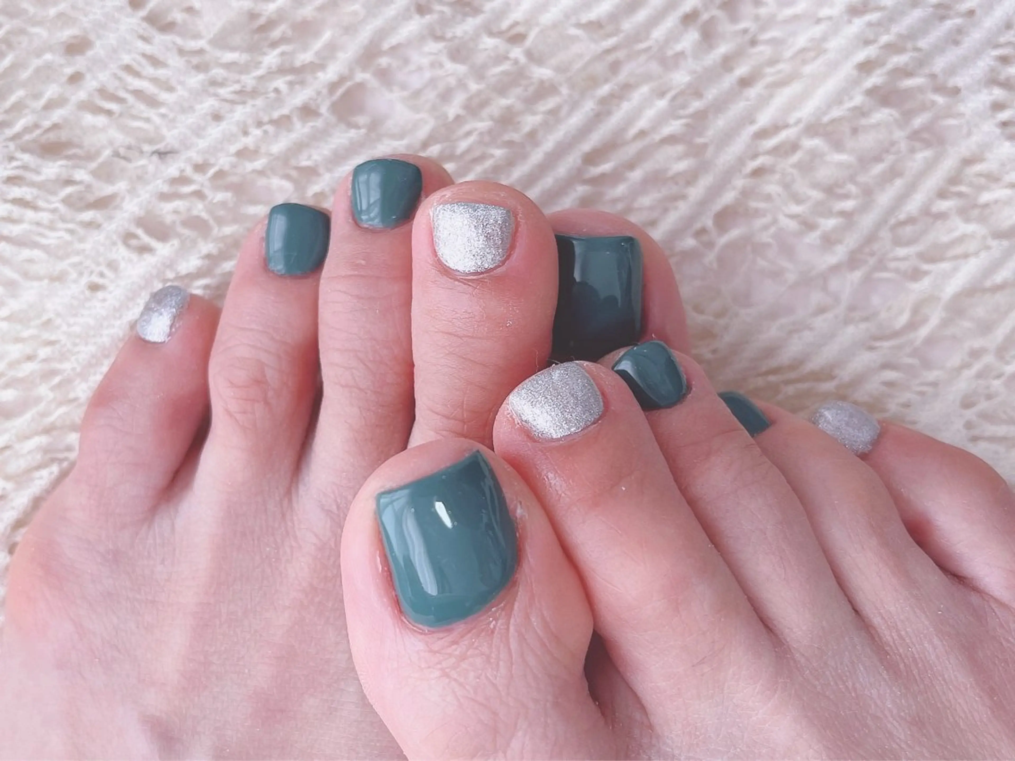 オフなし、フットジェル ワンカラー 色替え、ストーンOK!の写真