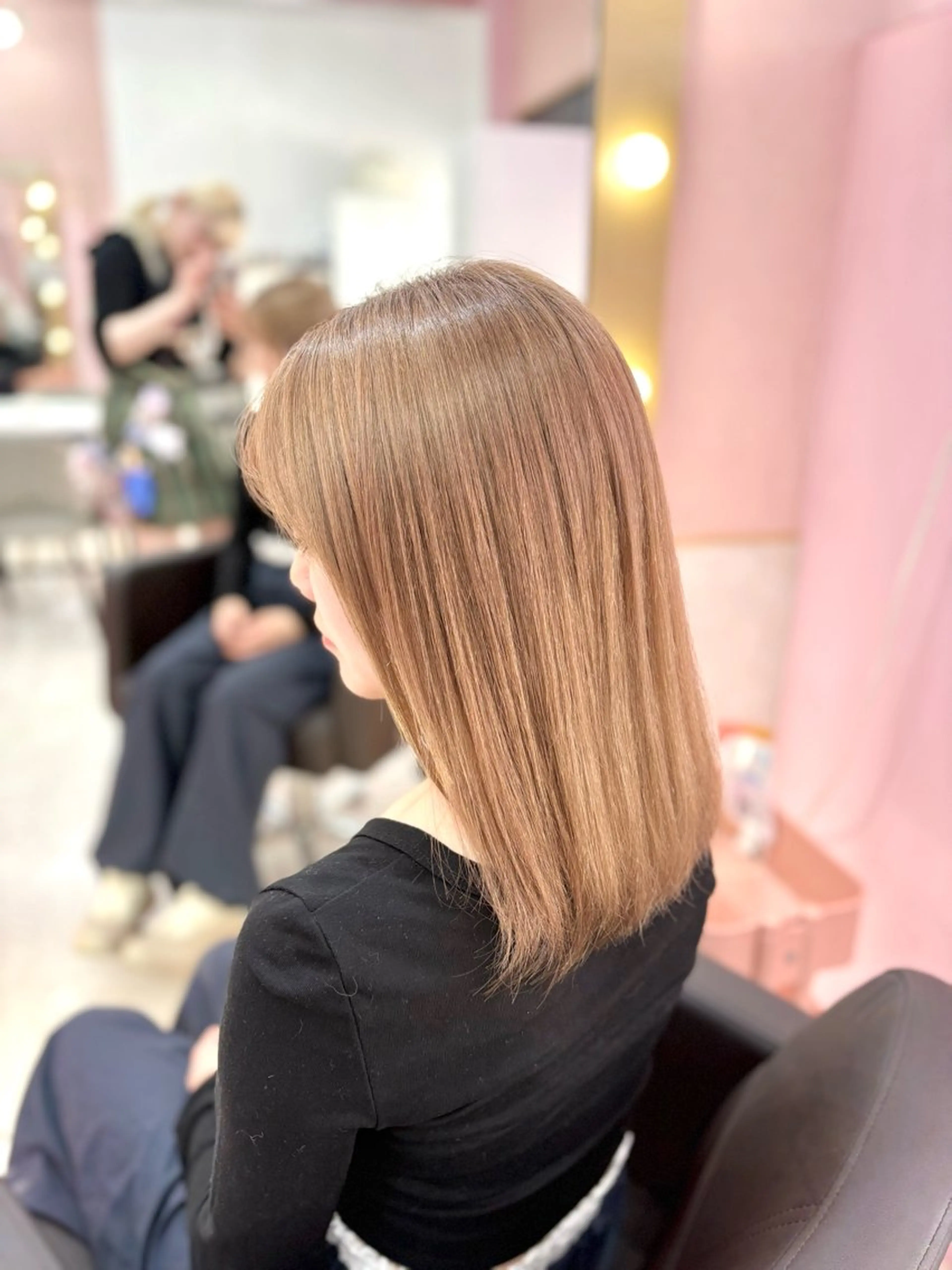 セミロング カラー 甘ふわgirly🎀 ハイトーン🤍Ramのヘアスタイル