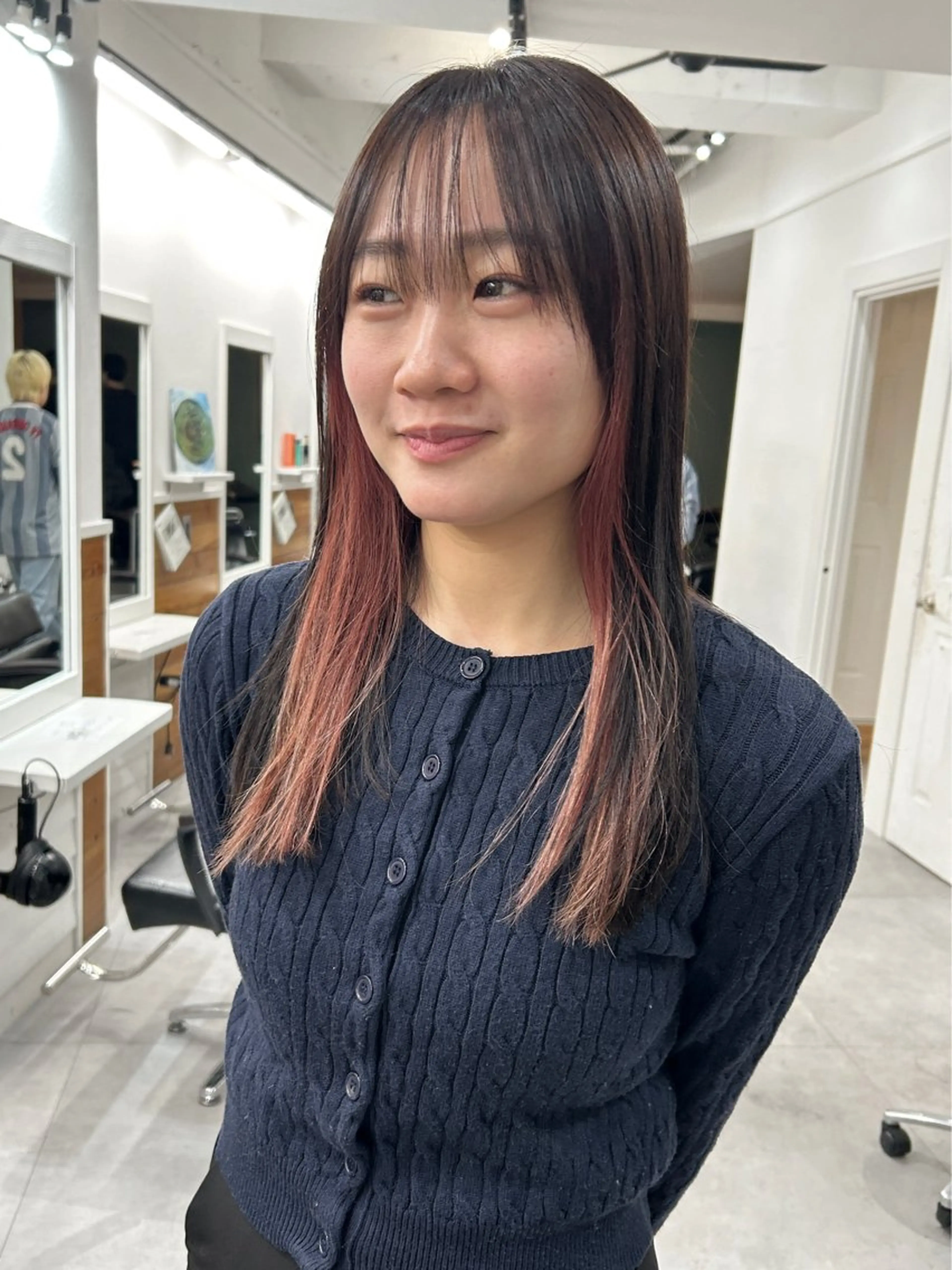 ロング カラー カット ヘアカラー トリートメント レイヤーボブ/ 艶カラー/サナ🌼のヘアスタイル