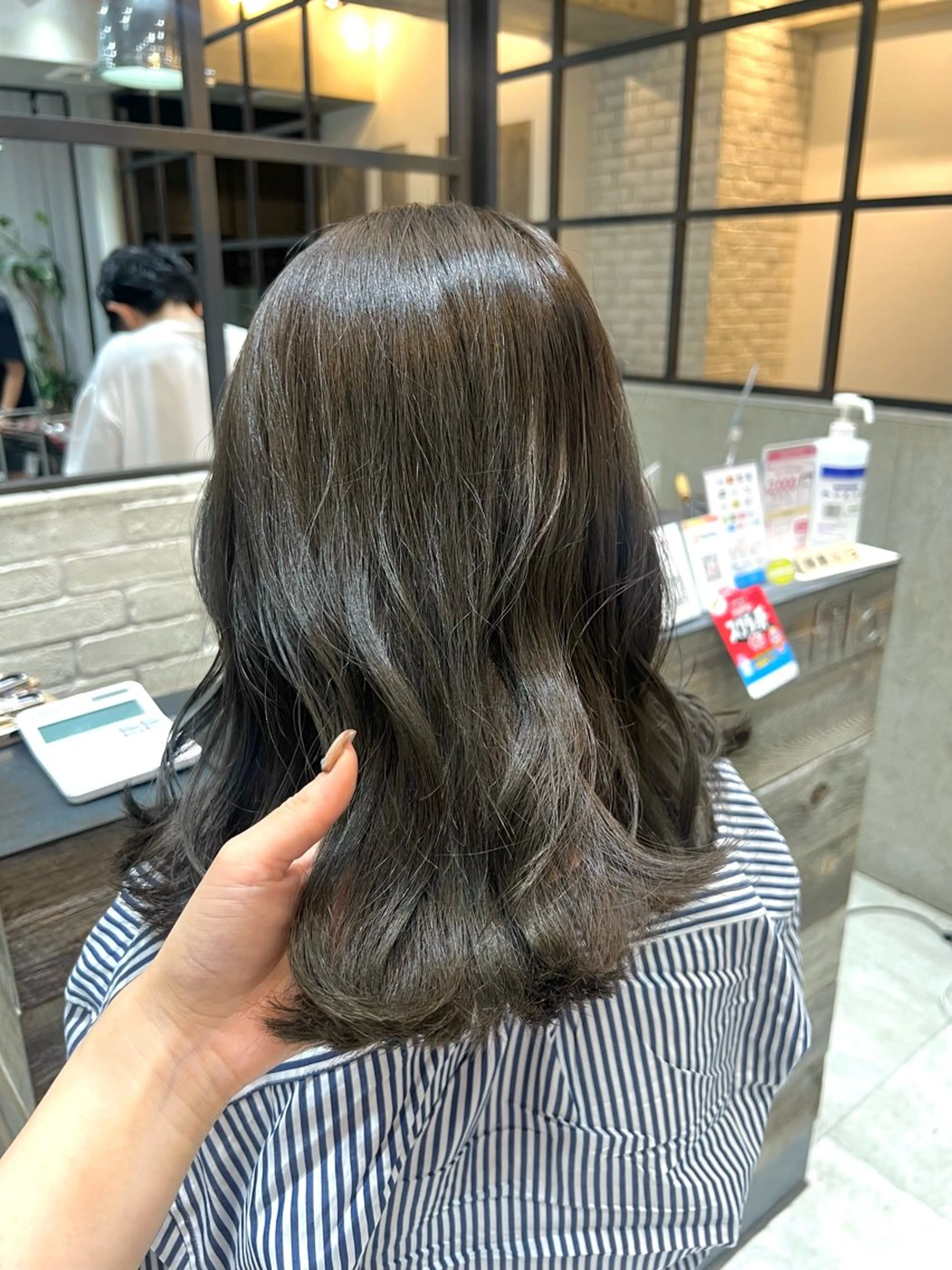 ミディアム カラー アディクシーカラー グレージュ オリーブグレージュ オリーブグレー カット ヘアカラー トリートメント 🌿ニュアンス/髪質 改善🌿Fukudaのヘアスタイル