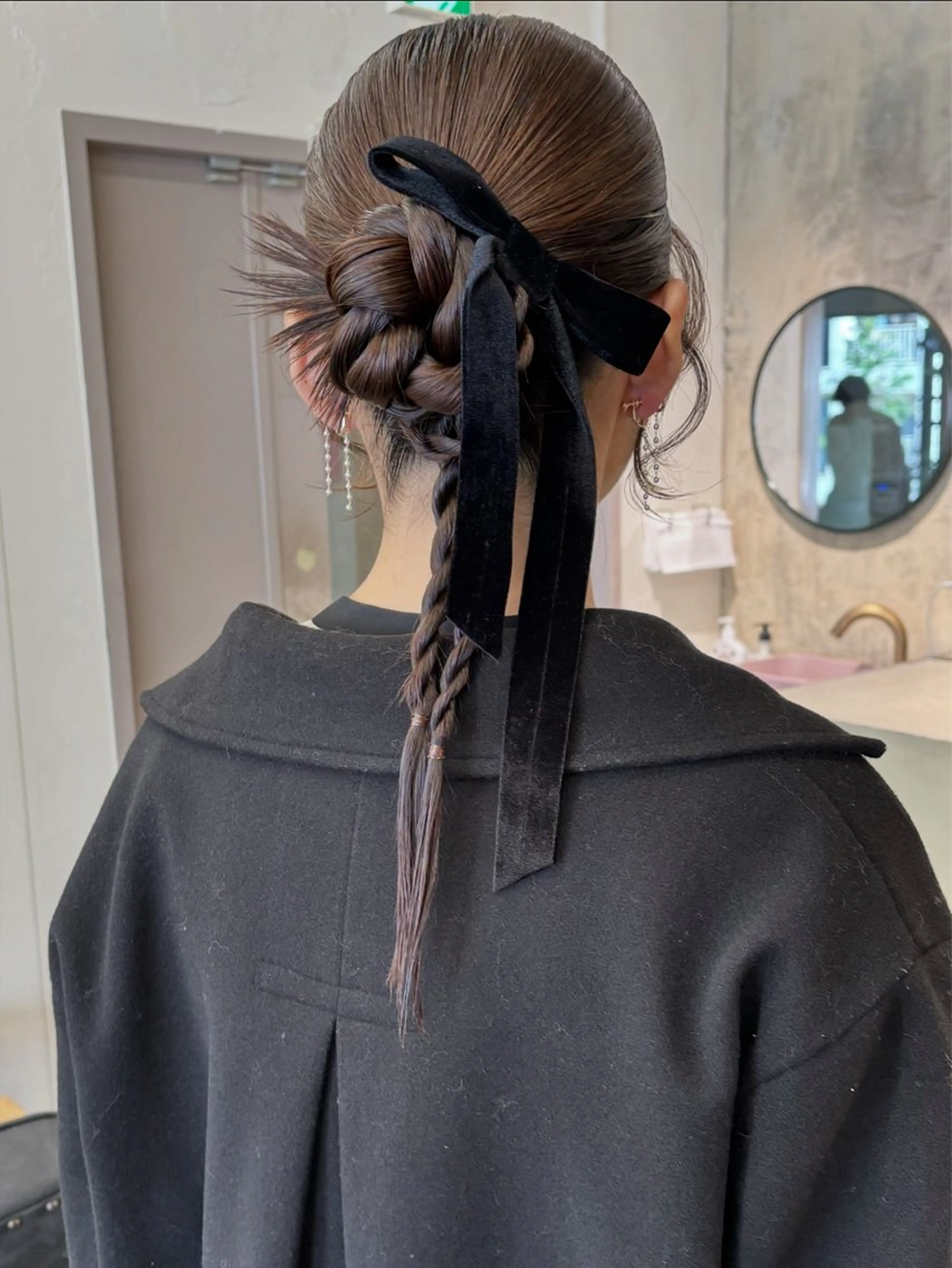 セミロング ヘアアレンジ ヘアセット 美空🐇 レイヤー / 透明感カラー🩰のヘアスタイル