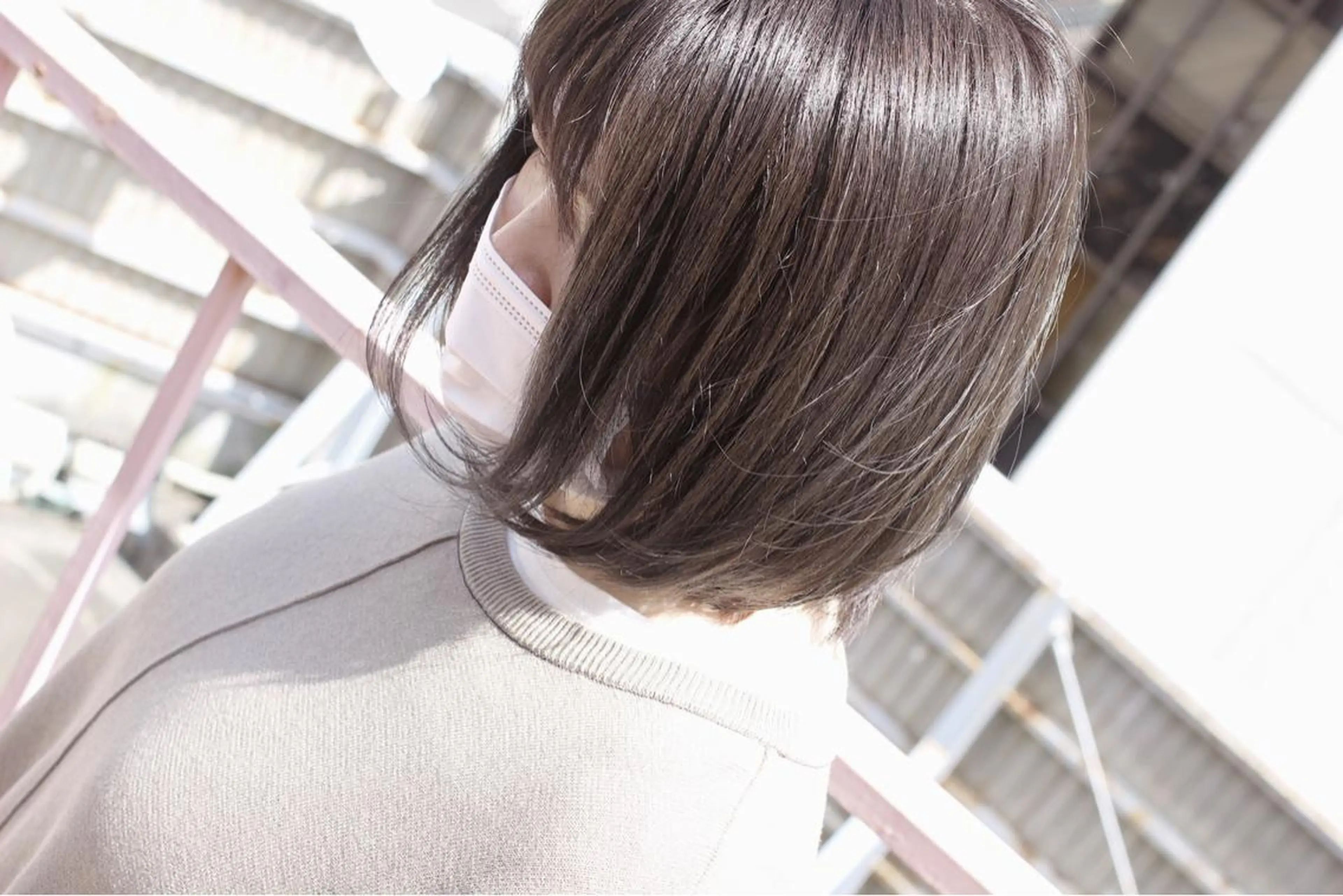 ショート カラー アッシュ ベージュカラー ボブ カット ヘアカラー 土居 正季のヘアスタイル