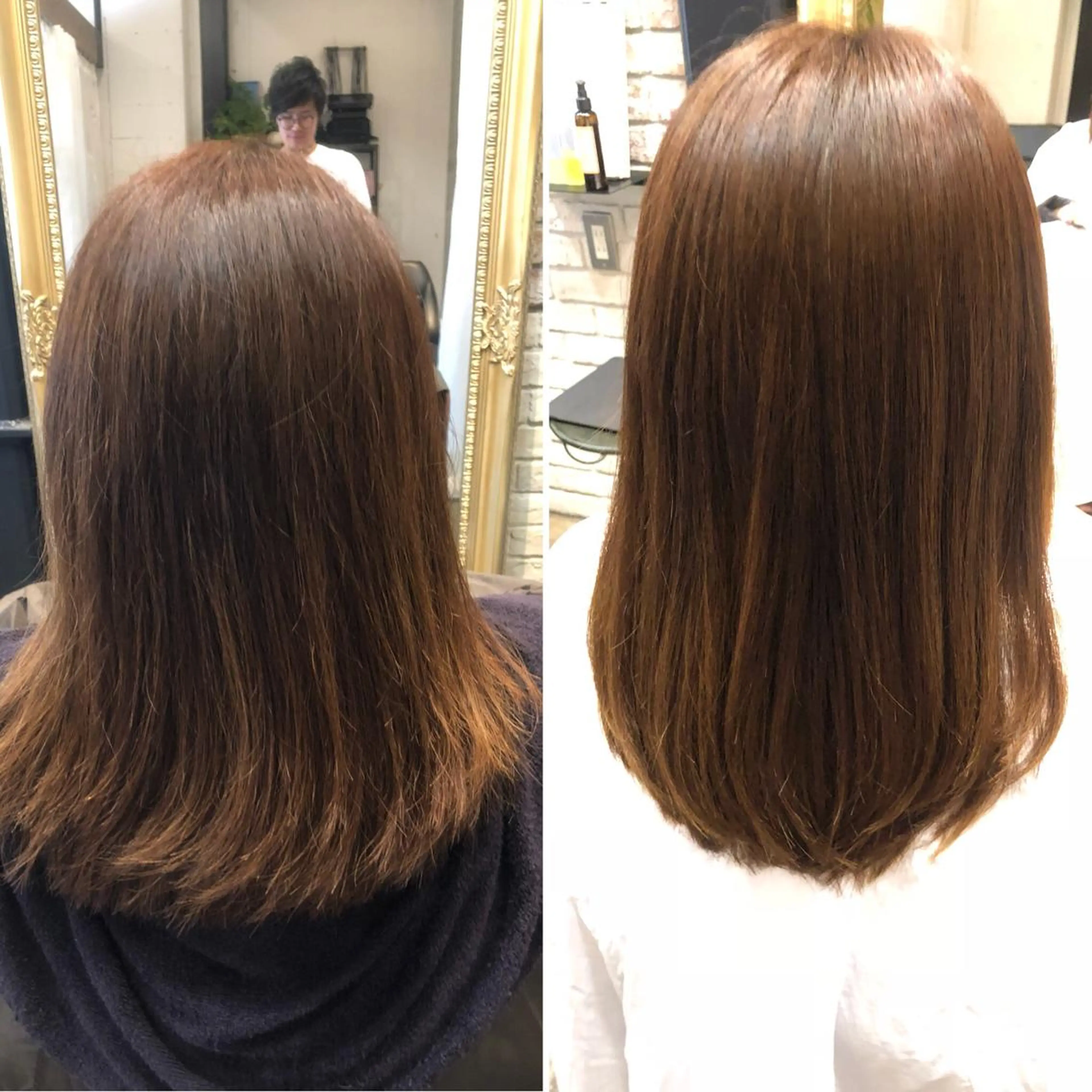 ミディアム 縮毛矯正 美髪の錬金術師 チダ ヨシヒロのヘアスタイル