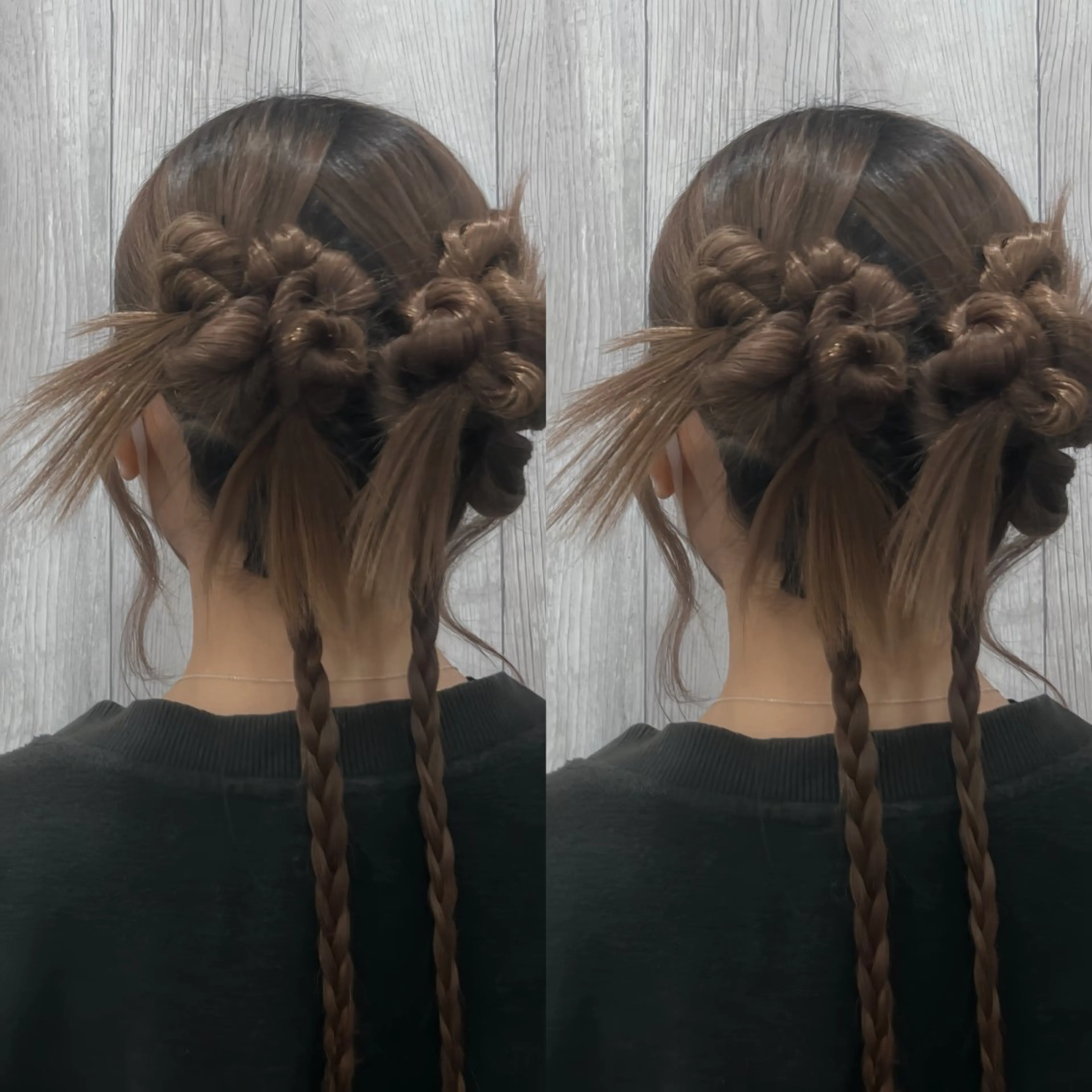 【超お得✨‼️】✨結婚式のお呼ばれや推しのイベントに✨パーティーヘアセット🎉~カチモリなどの大人っぽスタイル~の写真