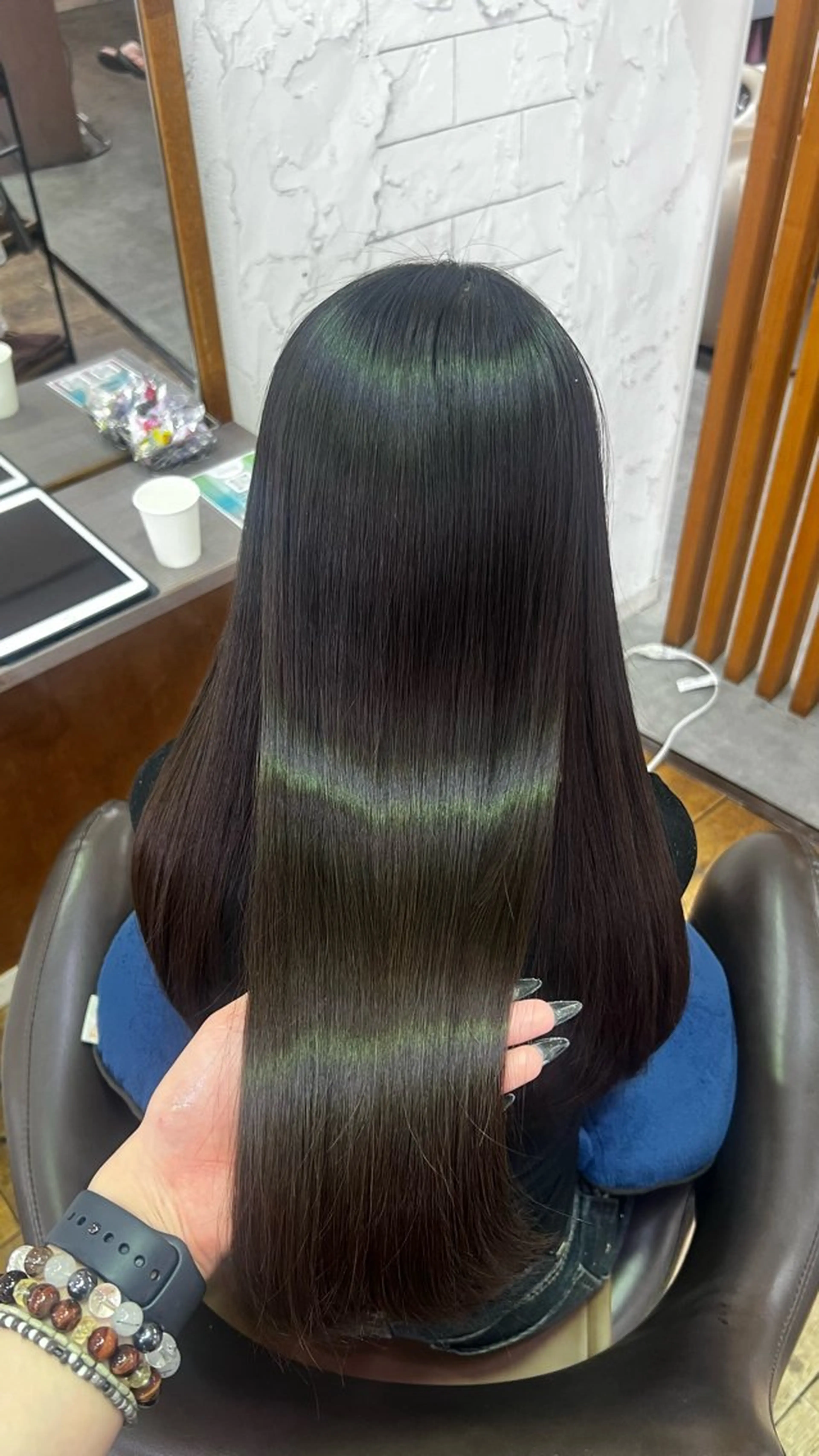 ロング カット 縮毛矯正 ❤︎peqss❤︎ Amiのヘアスタイル