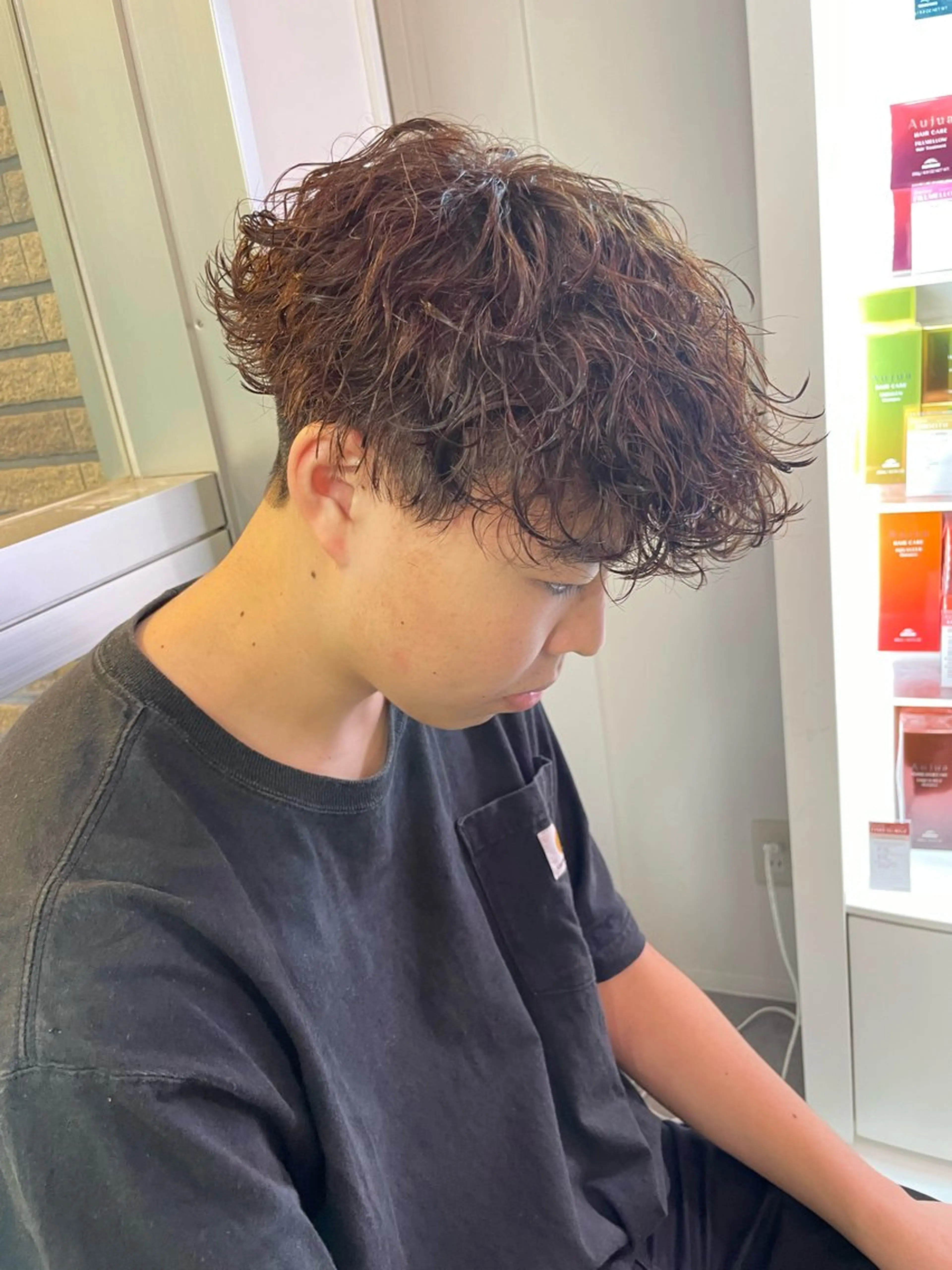 カラー パーマ メンズ カット ヘアカラー パーマ 町田エリアＮｏ．１/ パーマ特化/太田京希のヘアスタイル