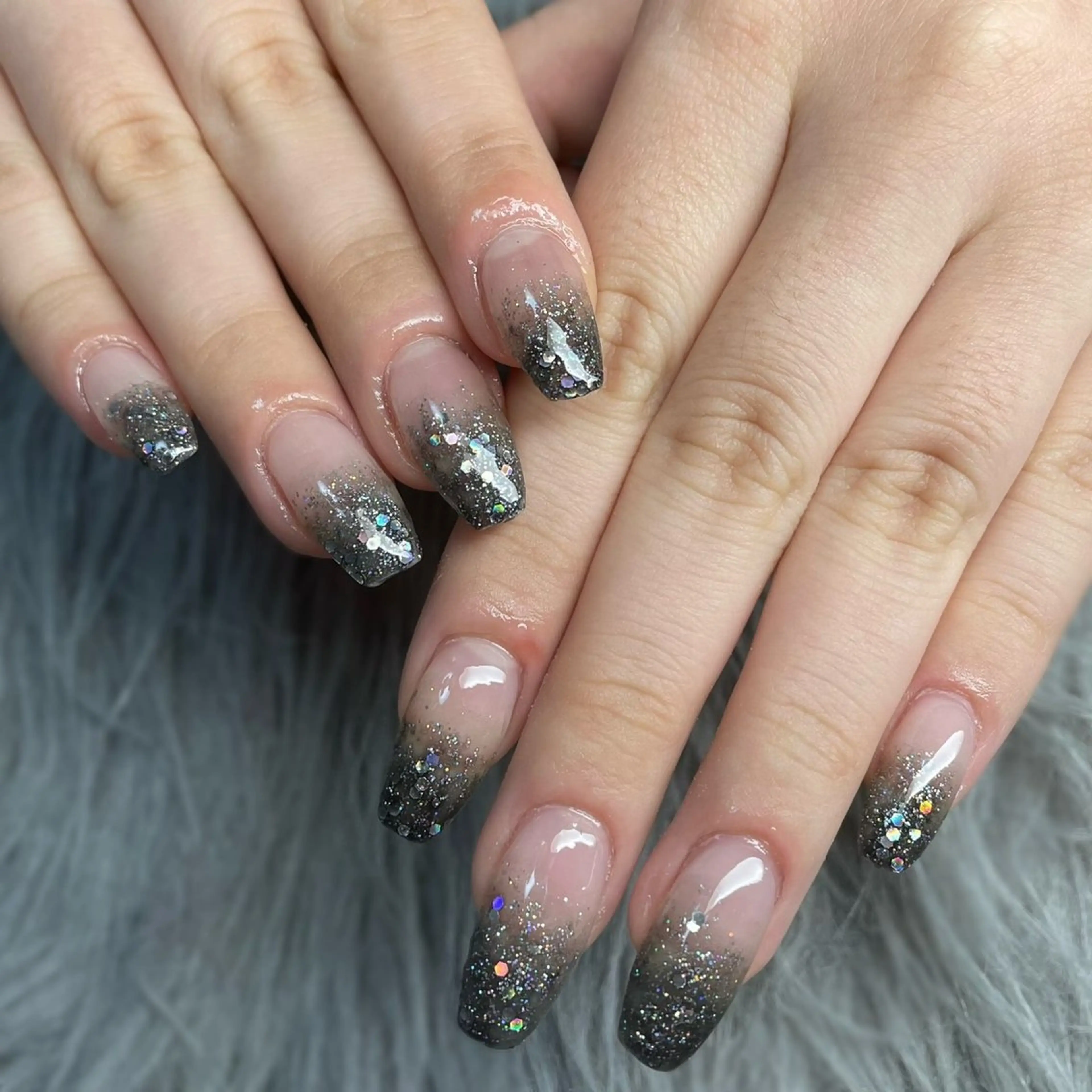 初回限定🪽長さだし ラメグラ🩶(オフなし)の写真