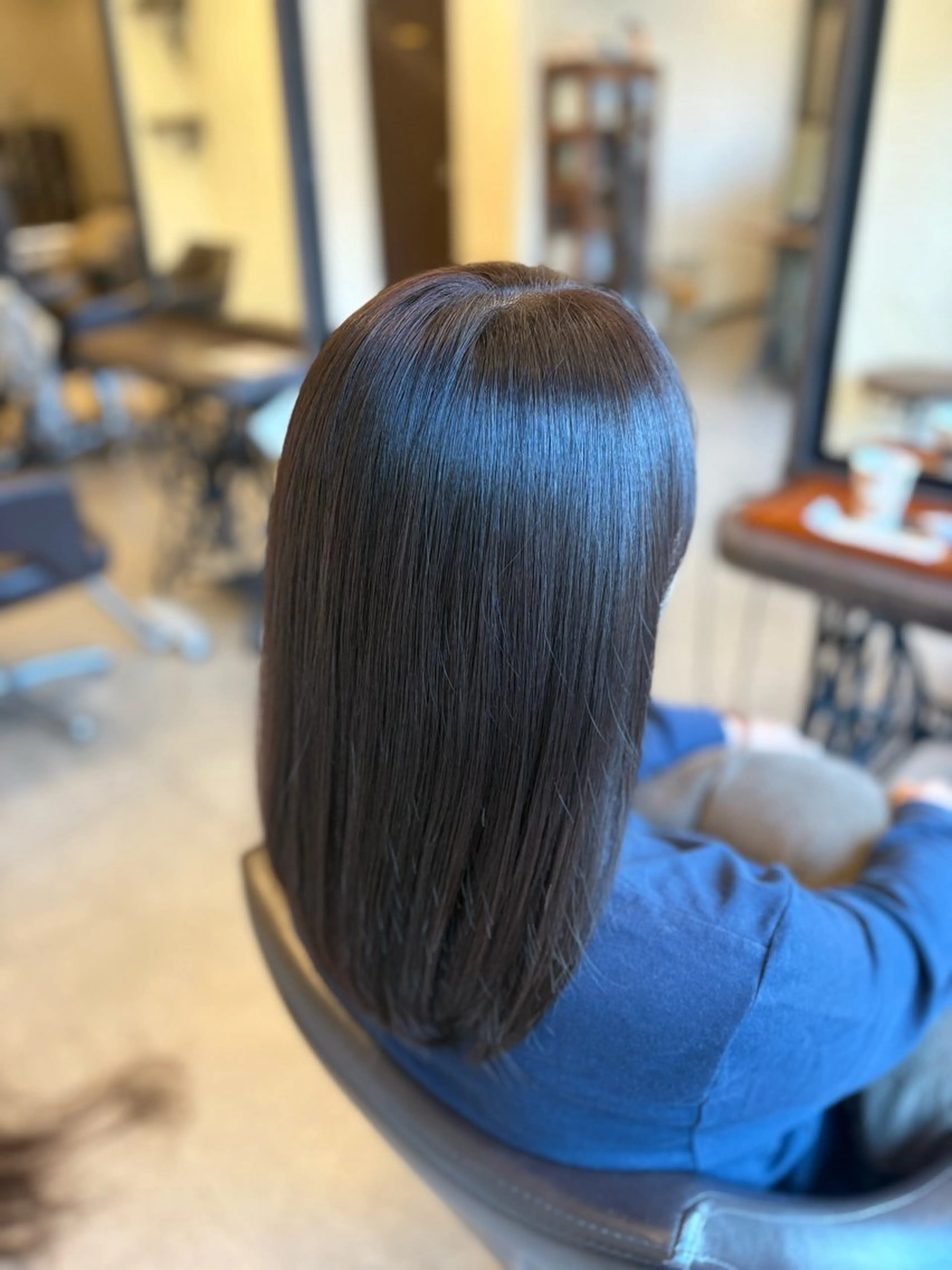 セミロング 髪質改善 カット ヘアカラー トリートメント 山下ちひろ/似合わせ /髪質改善/縮毛矯正のヘアスタイル