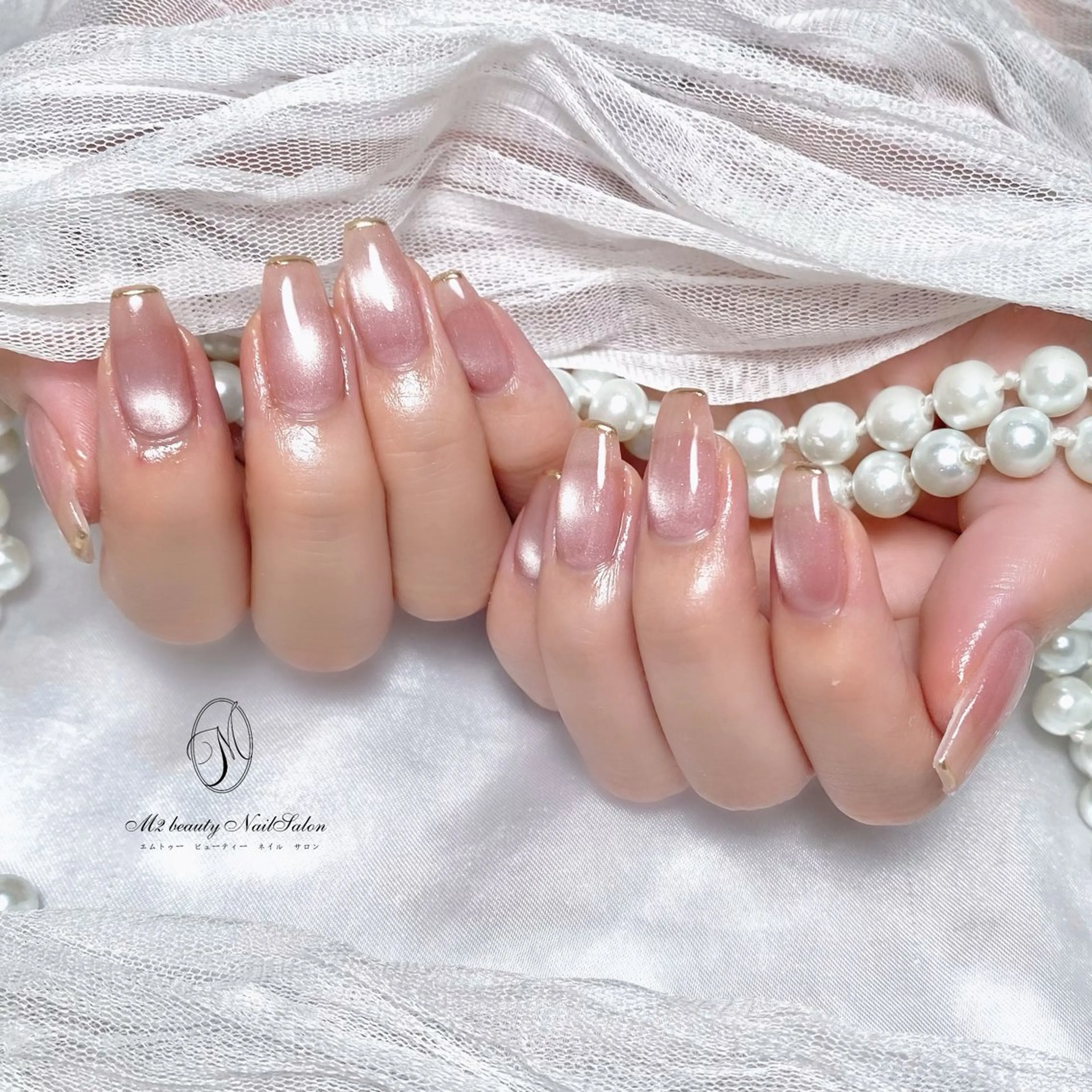 ネイル ミラーネイル ハンドネイル M2 beauty Mayuのネイルデザイン
