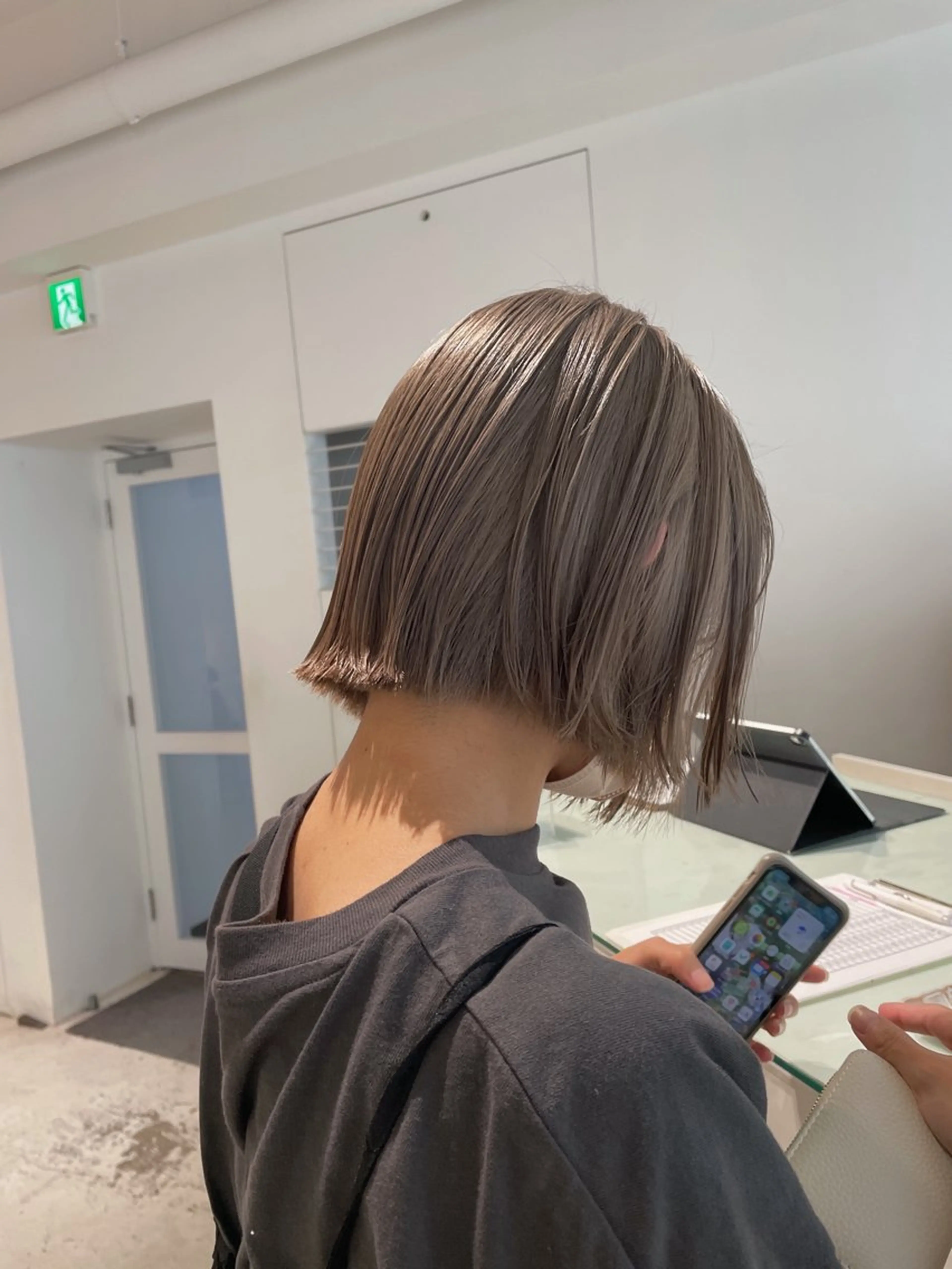 ショート カラー ベージュカラー カット ヘアカラー トリートメント ralme/sol 髙橋一哉のヘアスタイル