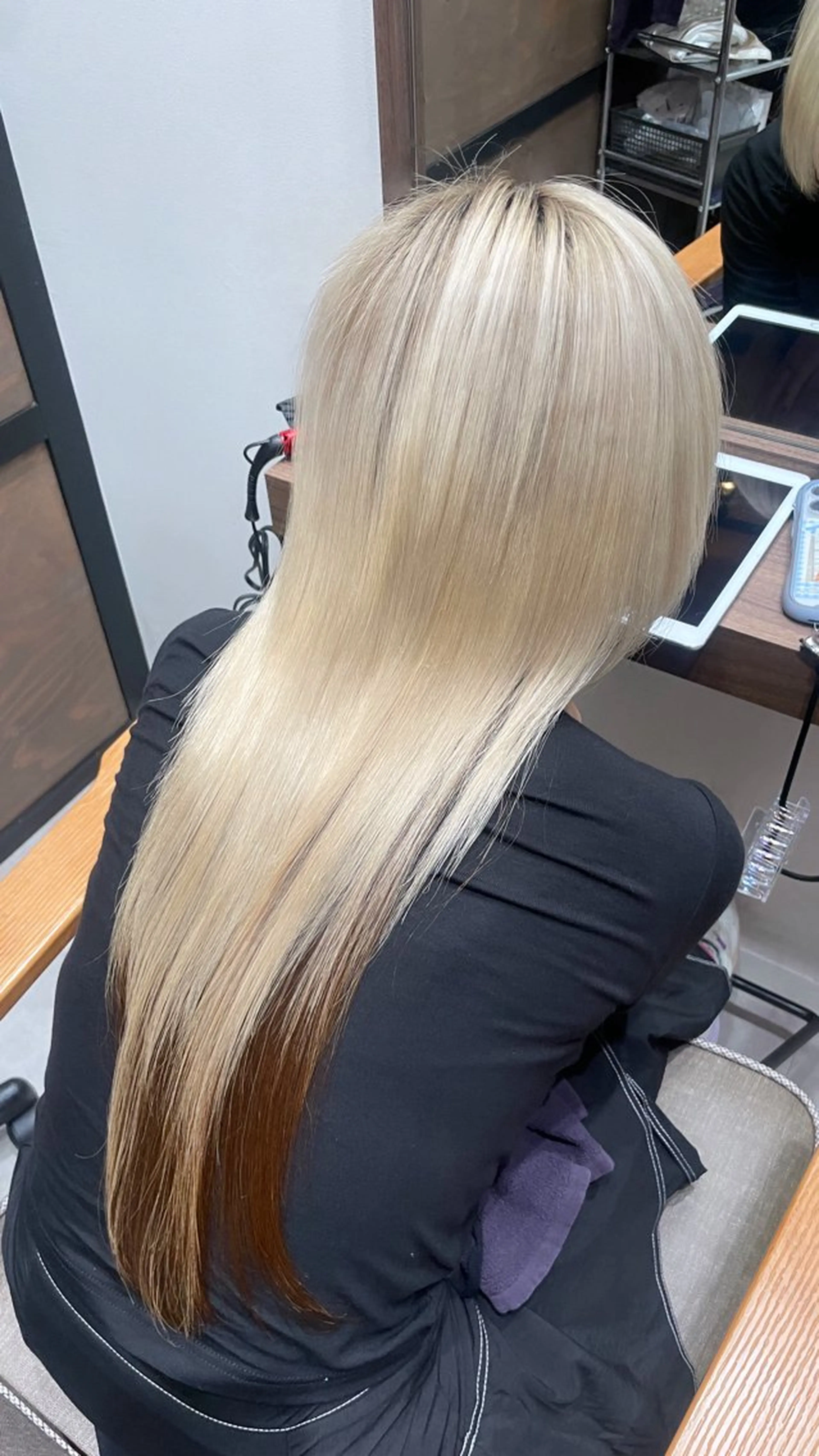 ロング ヘアカラー トリートメント ルナ🫐縮毛矯正 🫐髪質改善のヘアスタイル