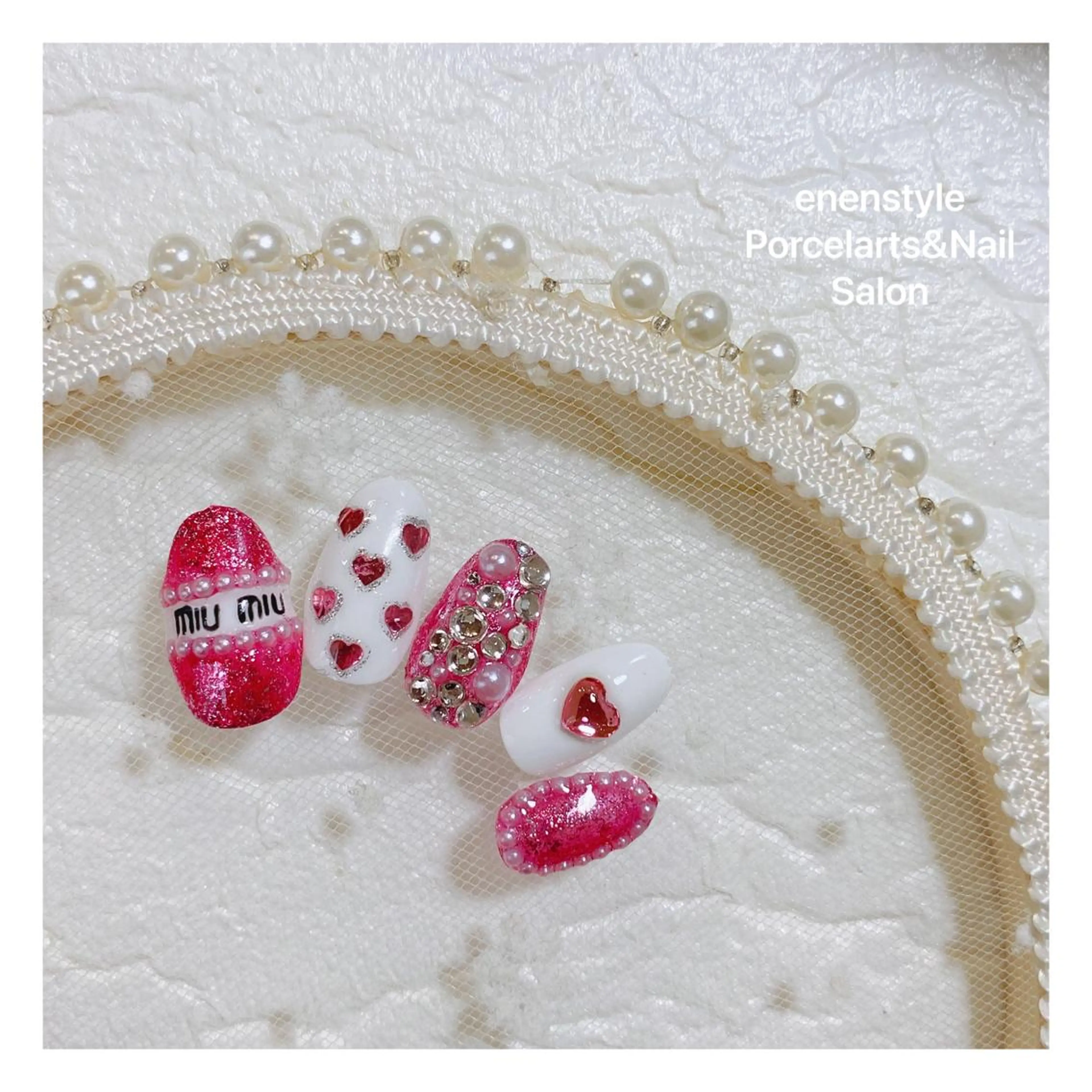 ミディアム ネイル 👑enen style👑のネイルデザイン