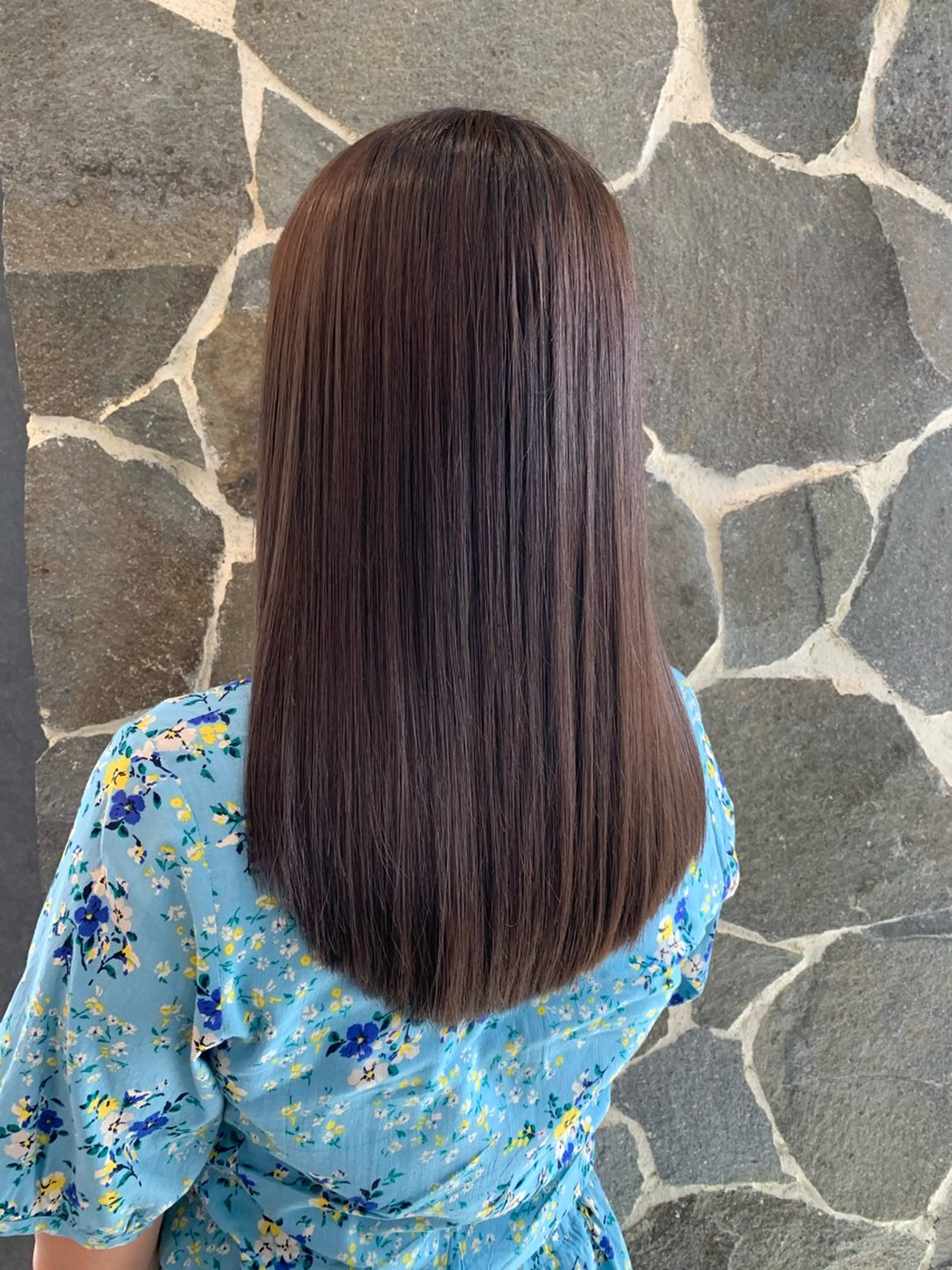 ロング 縮毛矯正 【髪質改善/Bob】 "Yuki"のヘアスタイル