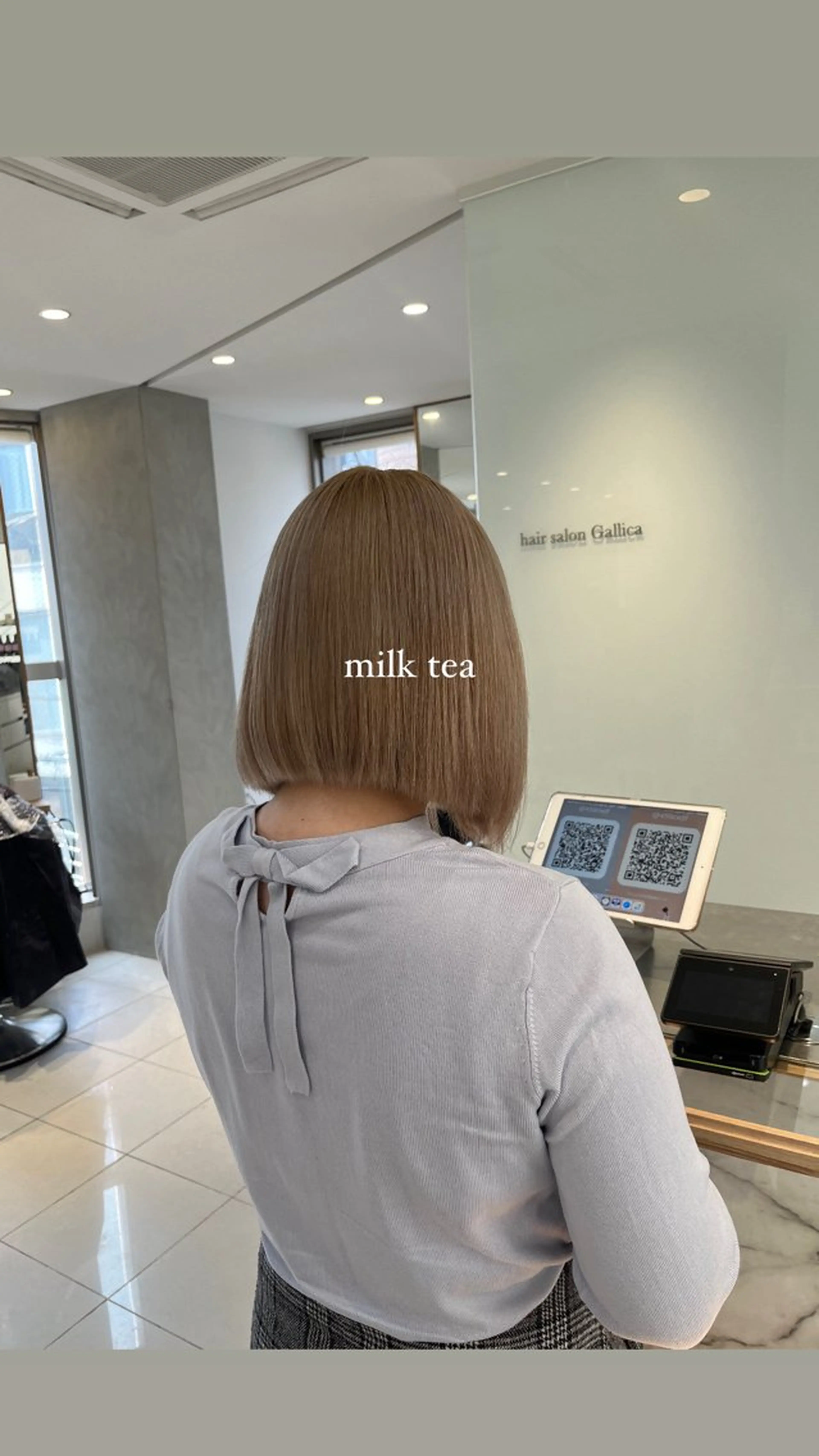 ショート ヘアカラー トリートメント ヘッドスパ ヘアセット MAYU/上質ハイト ーン/レイヤーのヘアスタイル