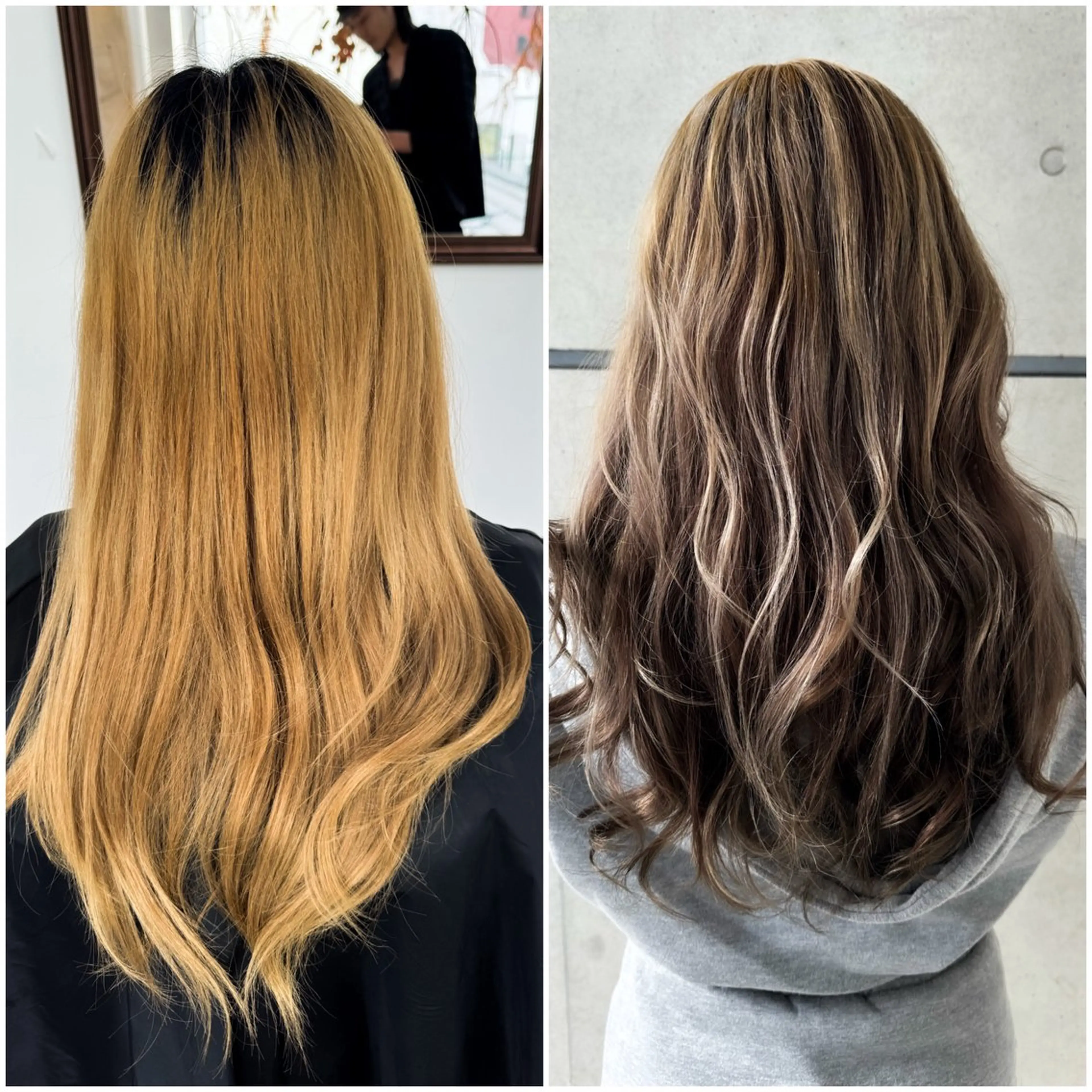 ロング カラー カット ヘアカラー トリートメント 椎葉 祐也のヘアスタイル