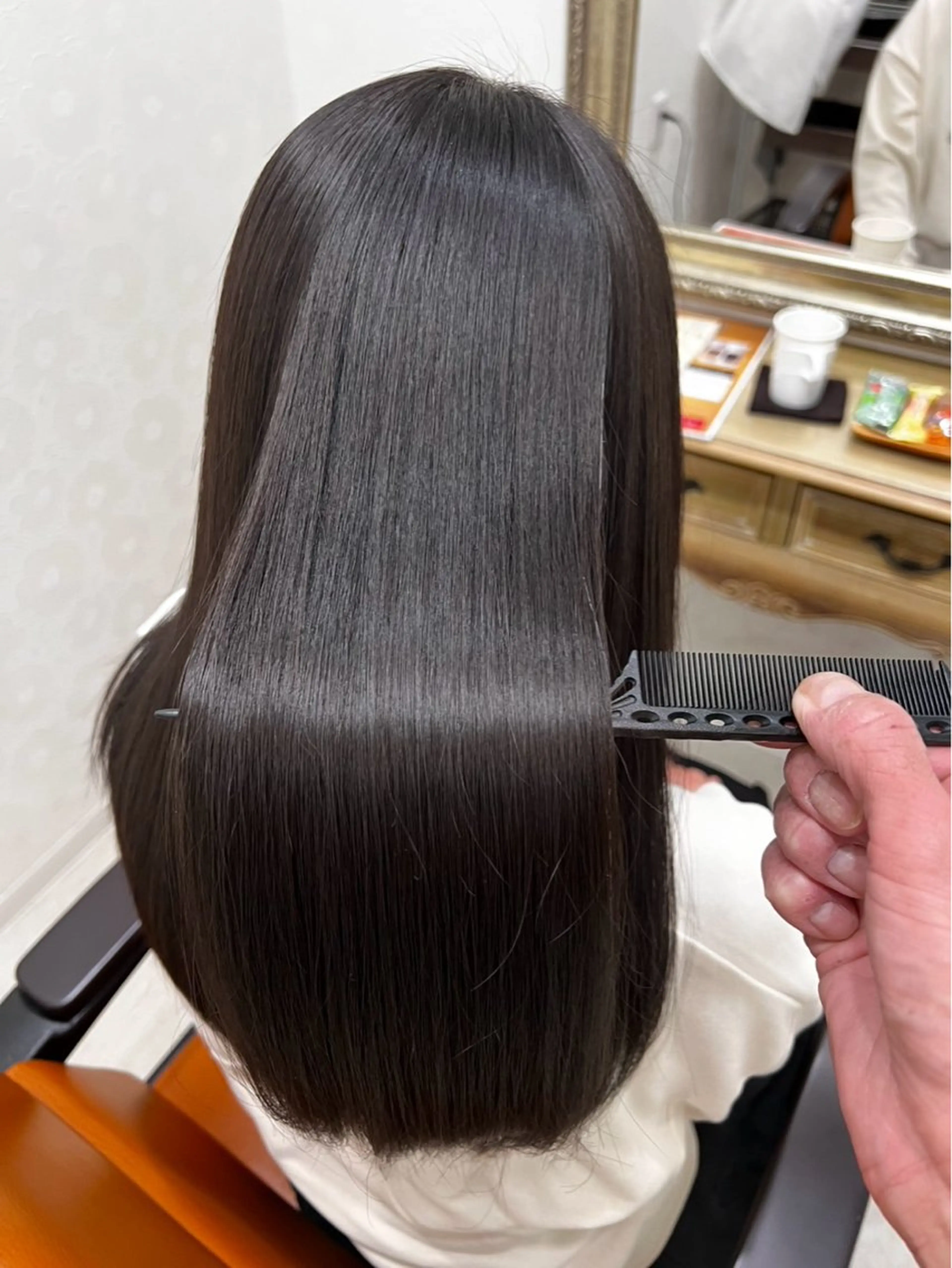 縮毛矯正の写真